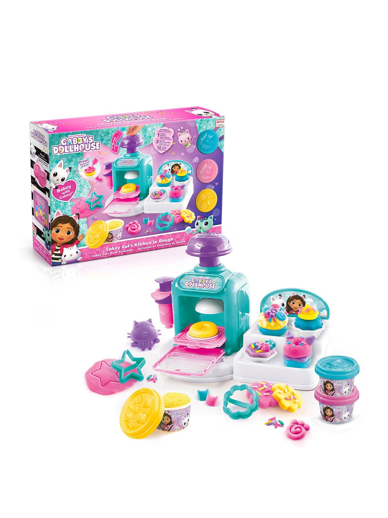 Image 1 of 8 of Gabby's Dollhouse Gabbys Dollhouse Cakey Cats Dough Kitchen
