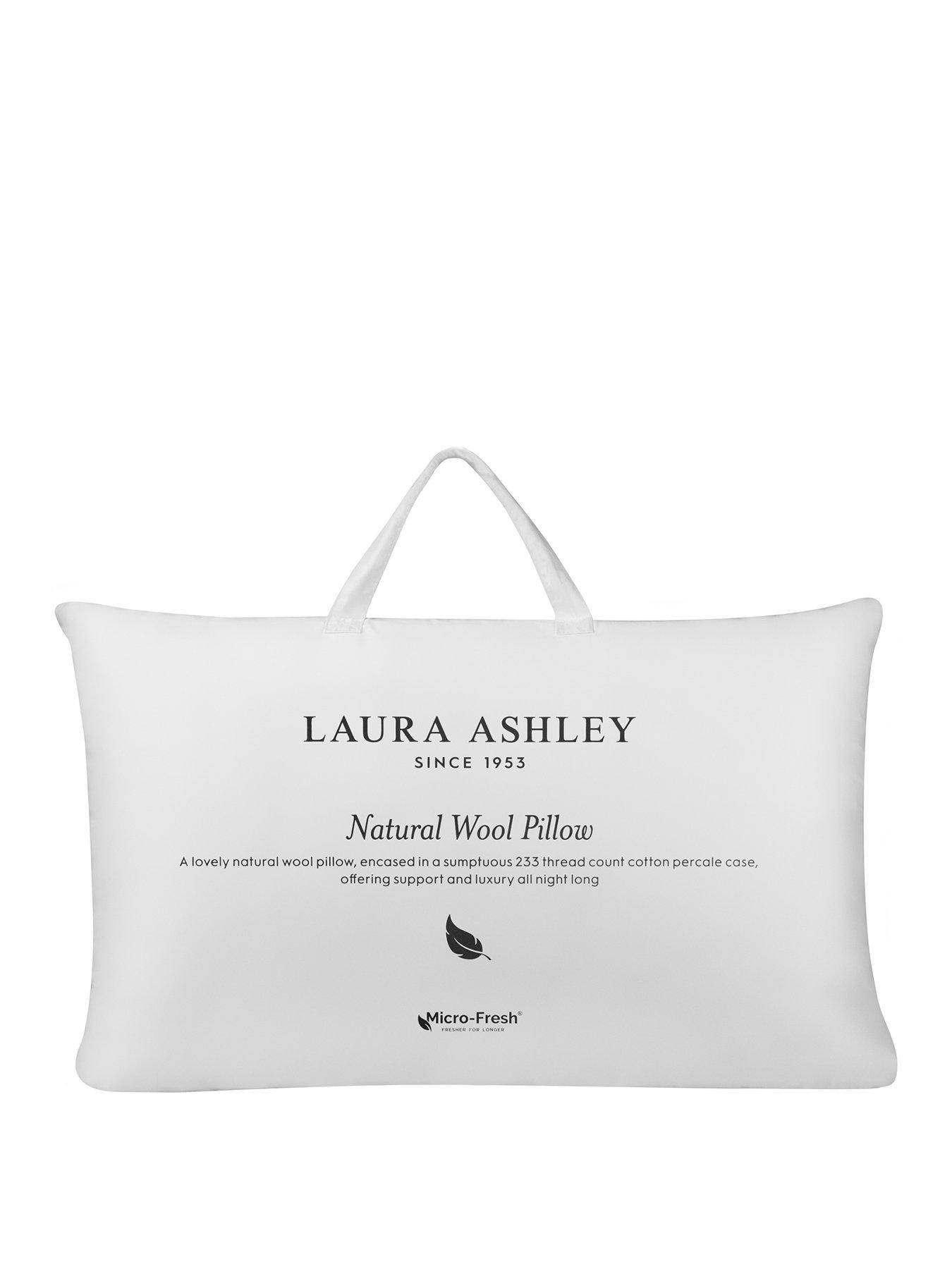 Image 2 of 4 of Laura Ashley Wool Pillow - White