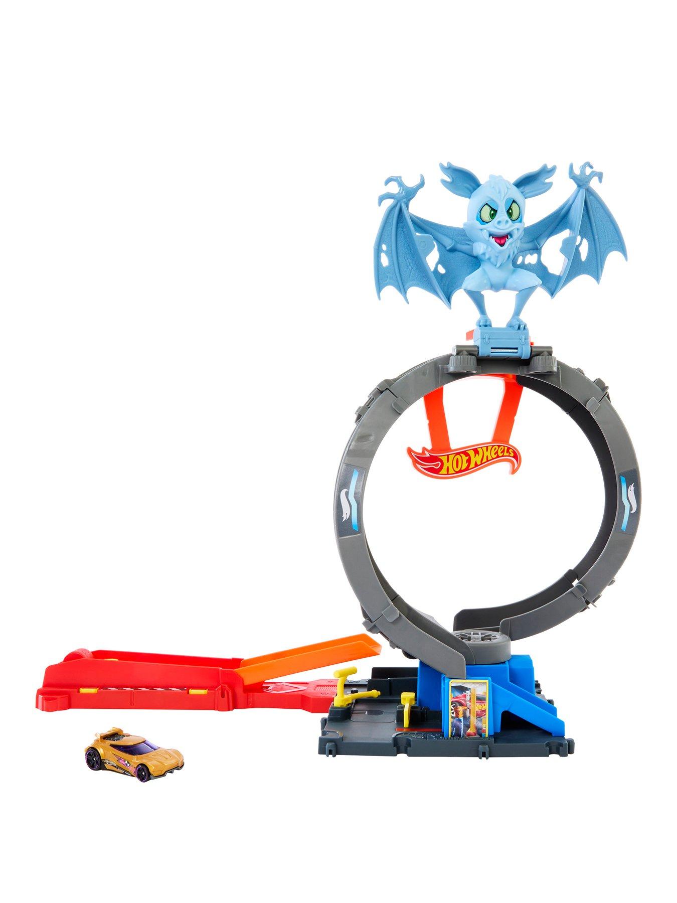 Image 1 of 7 of Hot Wheels City Bat Loop Attack Playset with 1:64 Scale Toy Car