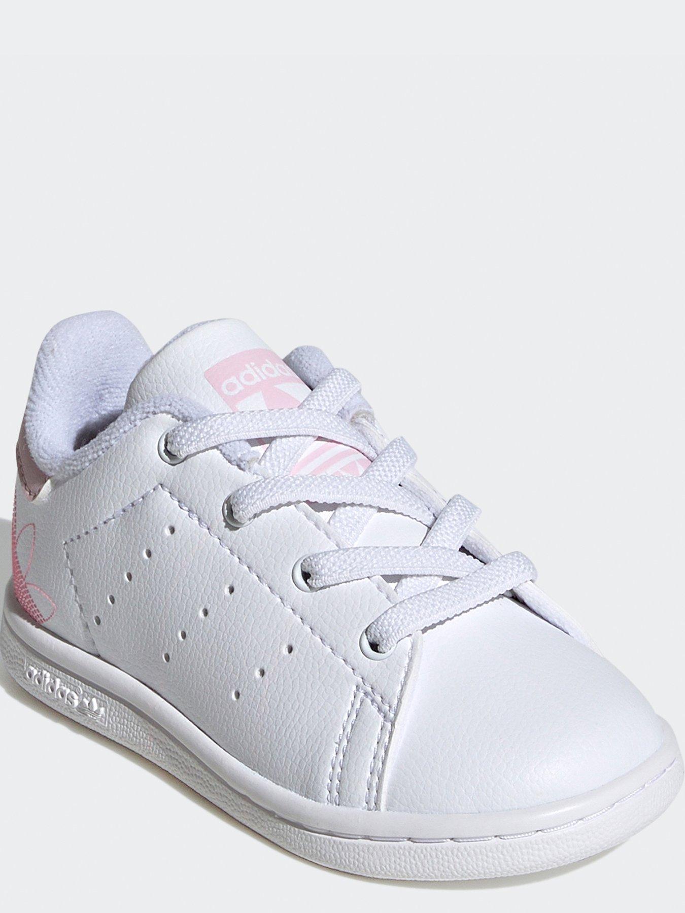 adidas-originals-infant-girls-stan-smith-trainers-whitepinkstillFront