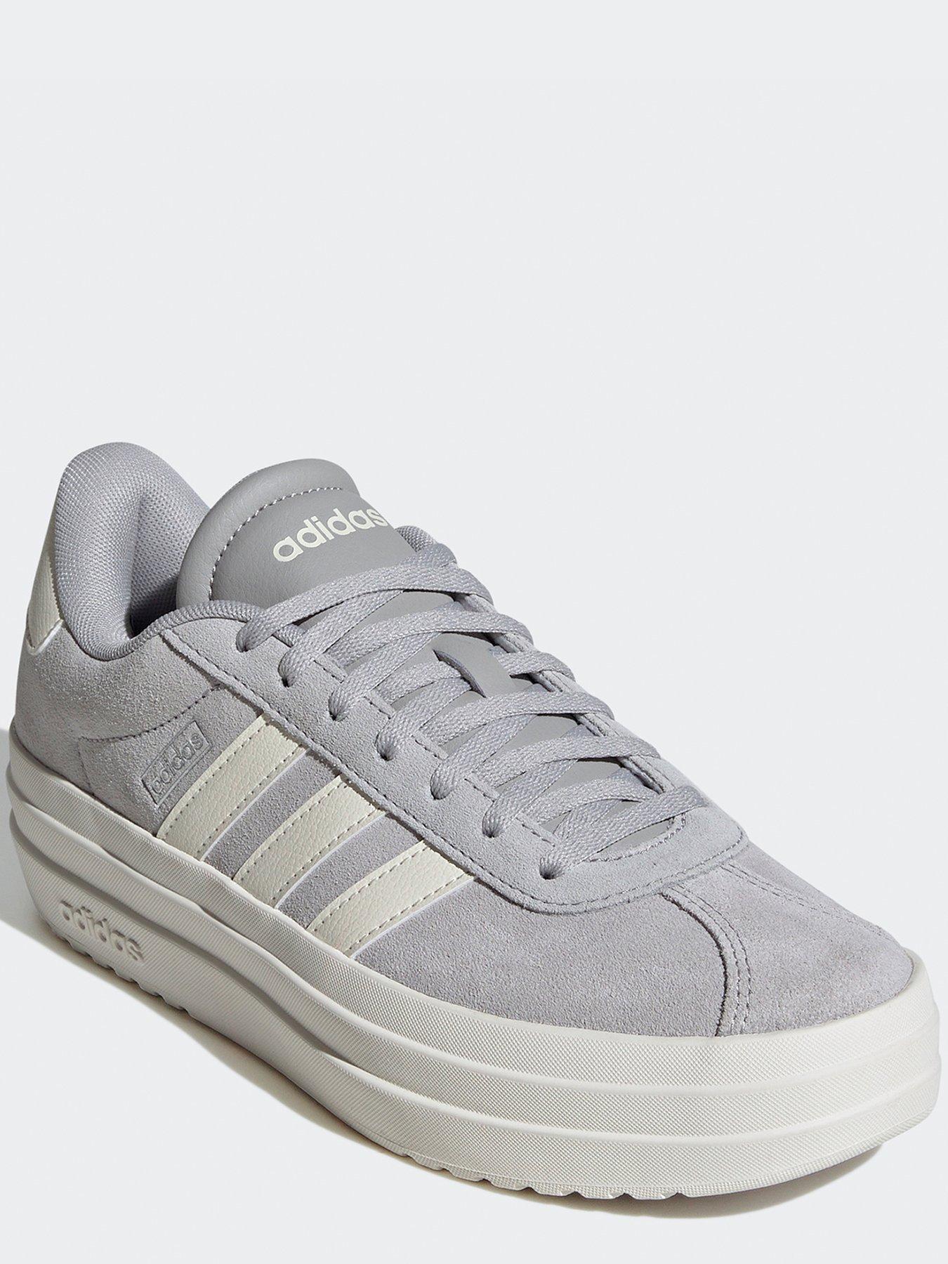 adidas-sportswear-womens-vl-court-bold-trainers-greywhitestillFront