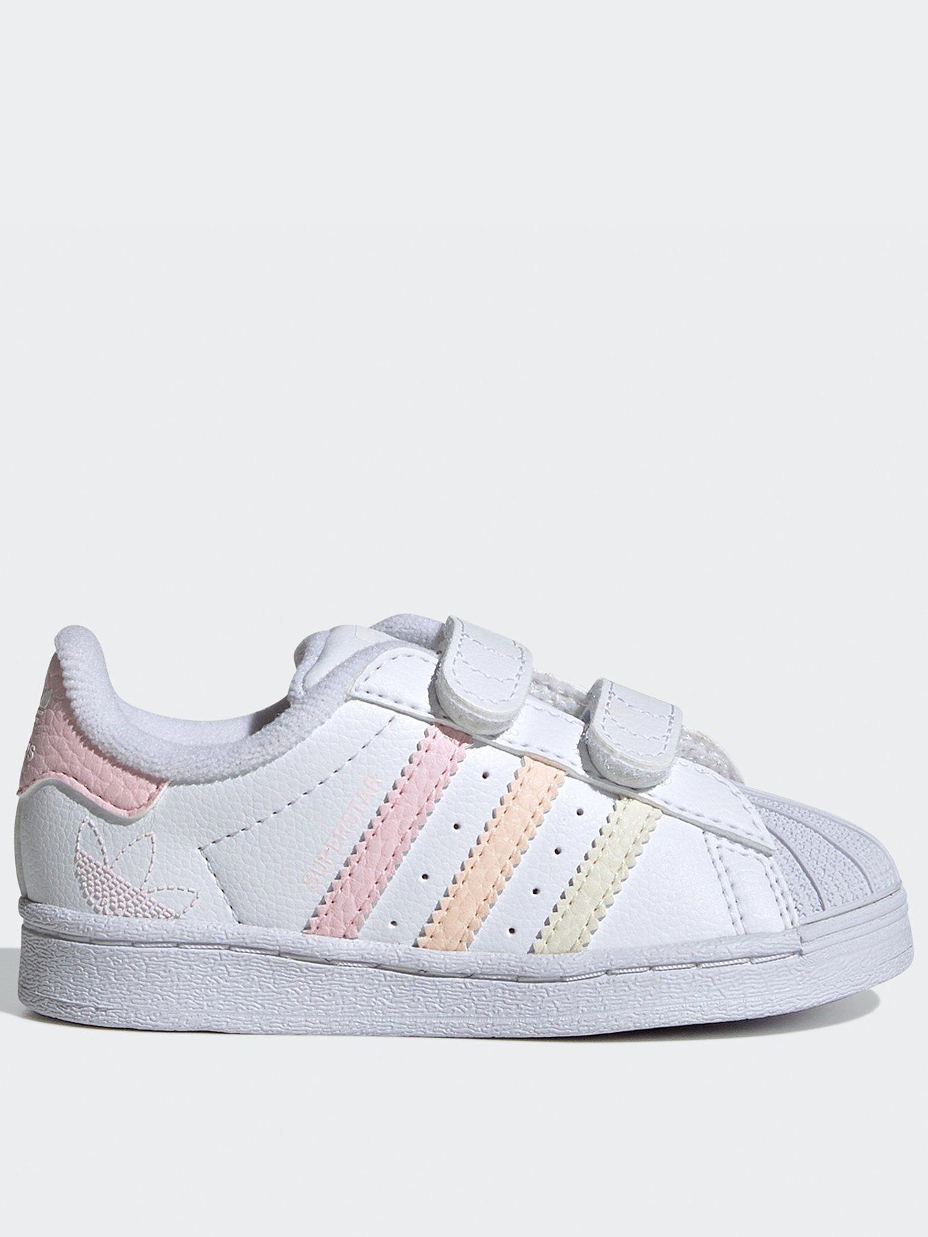 Infant Girls Superstar Trainers White Pink