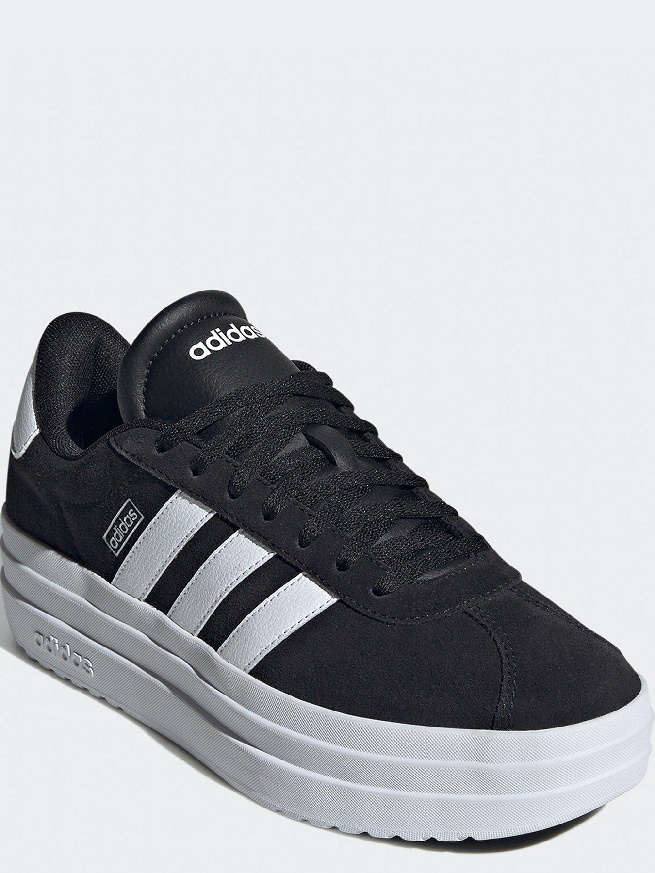 adidas-sportswear-womens-vl-court-bold-trainers-blackwhitestillFront