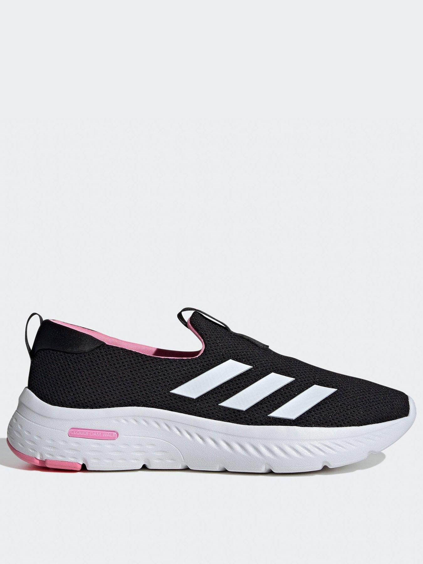 Women s Cloudfoam Move Lounger Trainers Black Pink