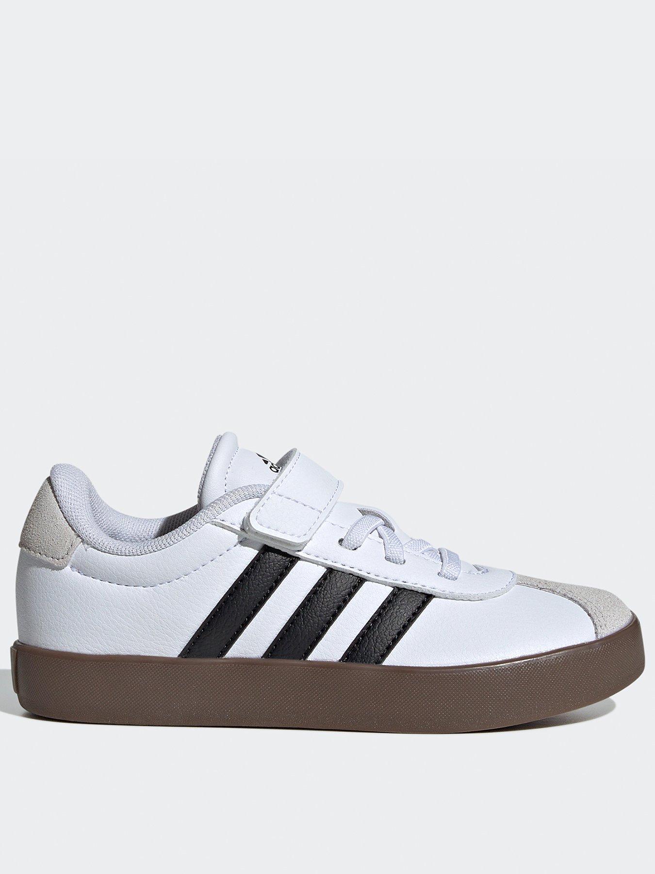 Image 1 of 7 of adidas Sportswear Kids Unisex Vl Court 30 Velcro Trainers - White/Black