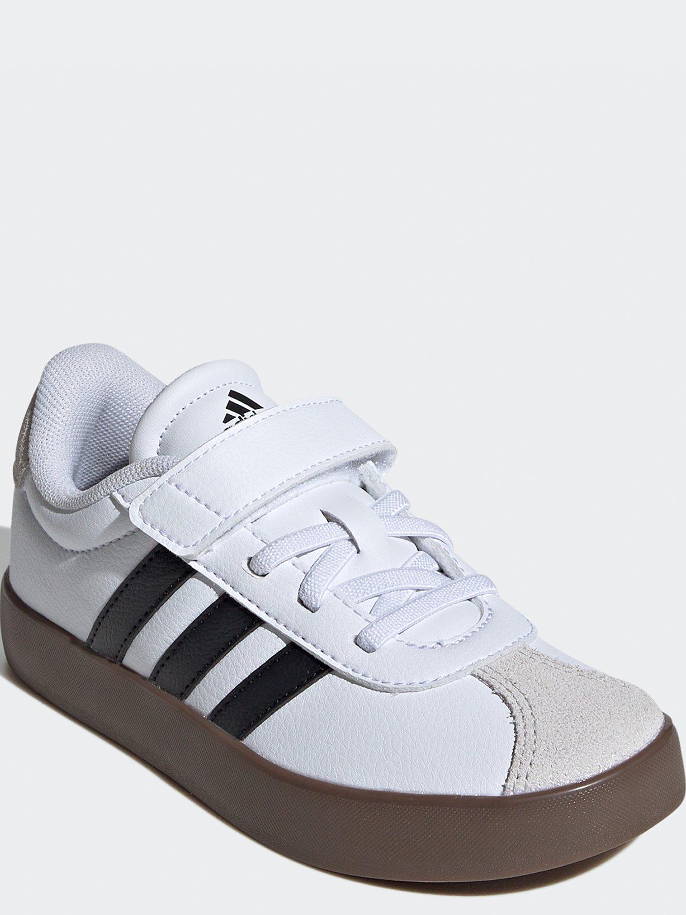 adidas-sportswear-kids-unisex-vl-court-30-velcro-trainers-whiteblackstillFront