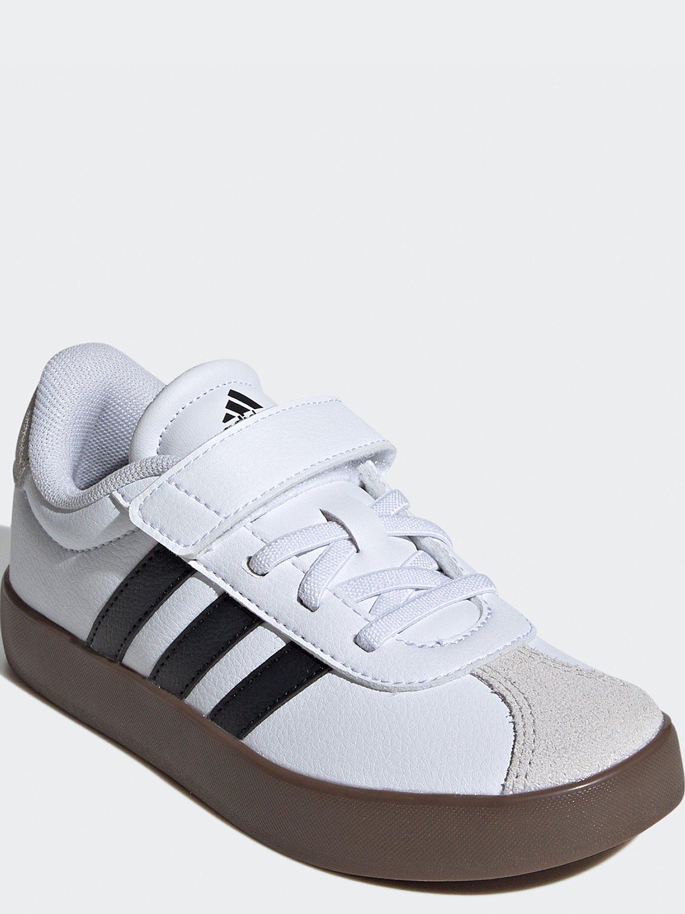 Image 2 of 7 of adidas Sportswear Kids Unisex Vl Court 30 Velcro Trainers - White/Black
