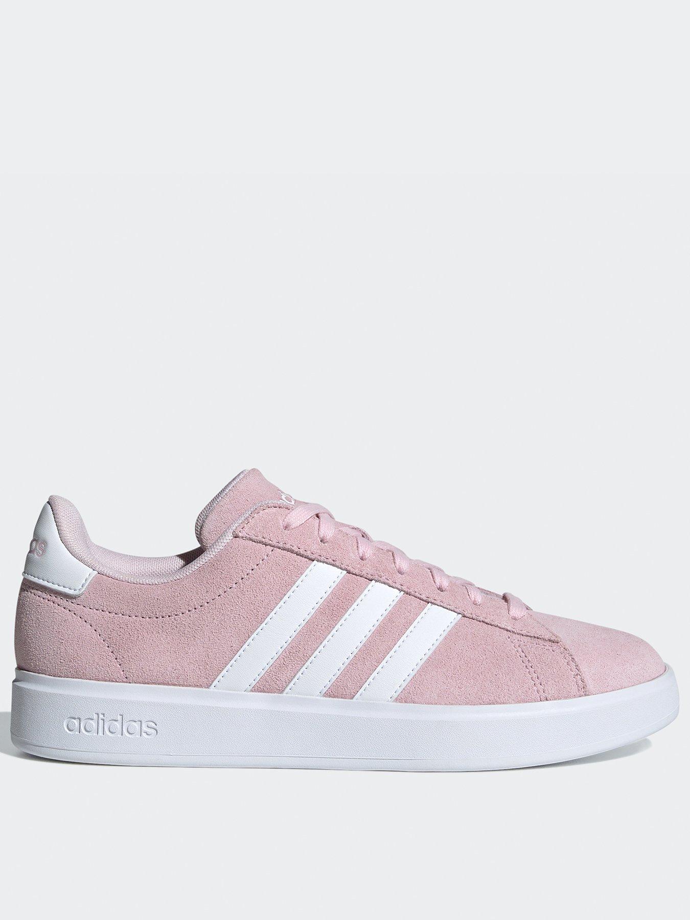 Pastel pink adidas shoes hotsell