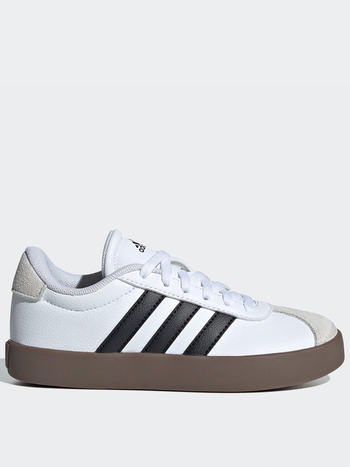 adidas-sportswear-kids-unisex-vl-court-30-trainers-whiteblackfront