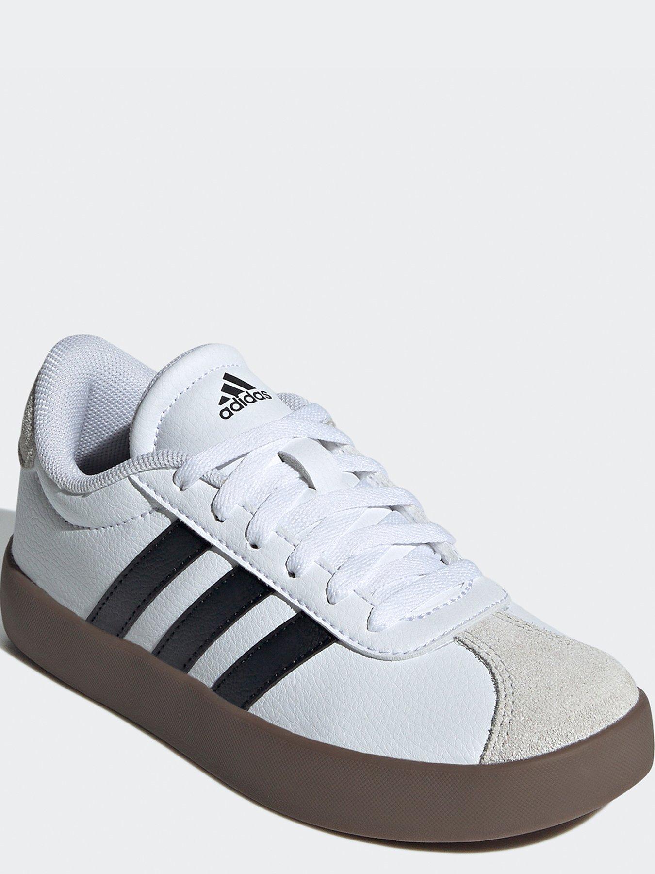 adidas-sportswear-kids-unisex-vl-court-30-trainers-whiteblackstillFront