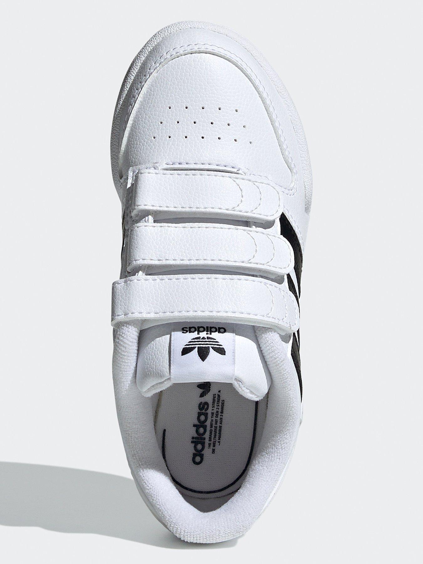 adidas-originals-kids-unisex-team-court-2-trainers-whiteblackoutfit