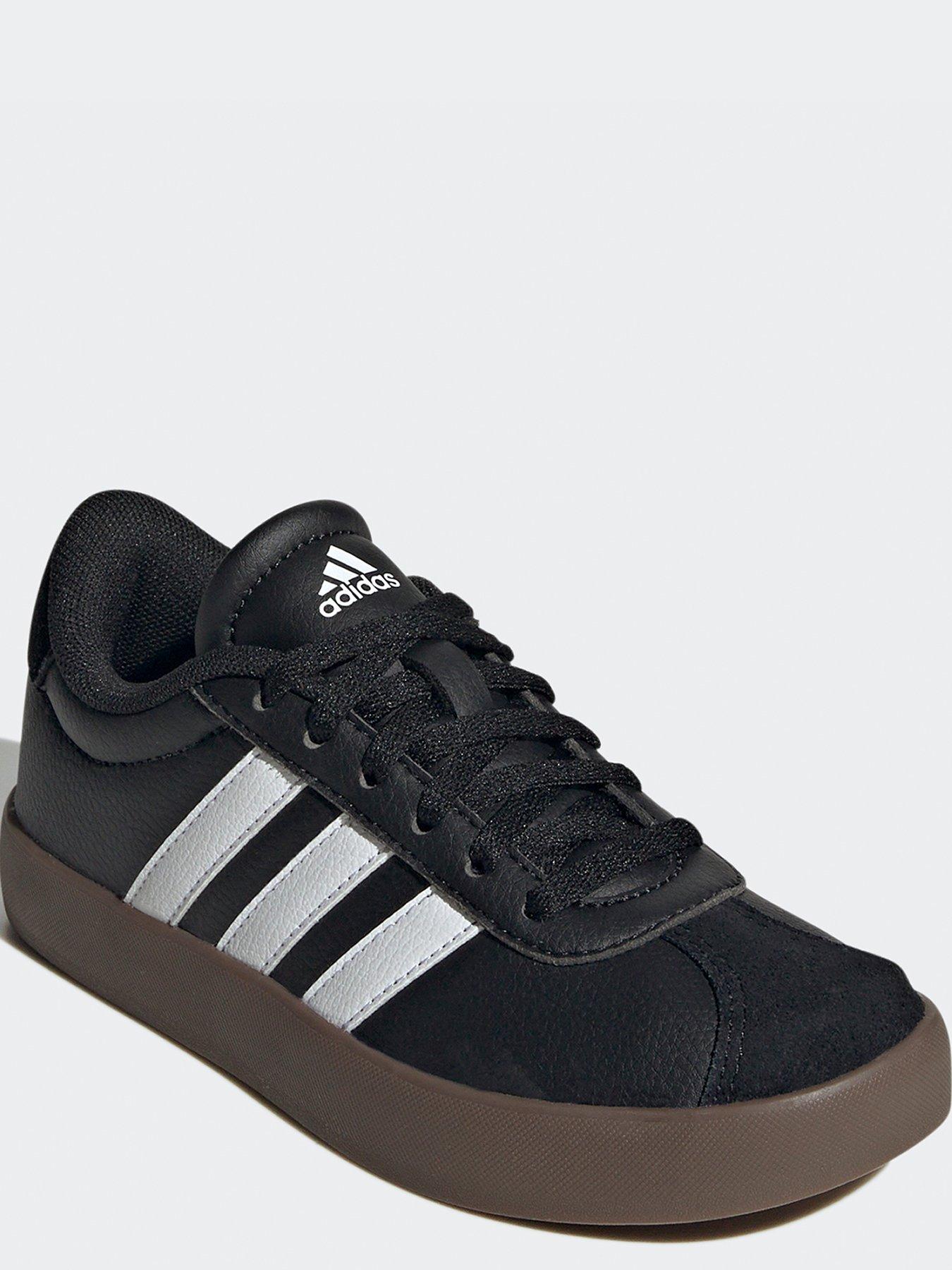 adidas-sportswear-kids-unisex-vl-court-30-trainers-blackwhitestillFront