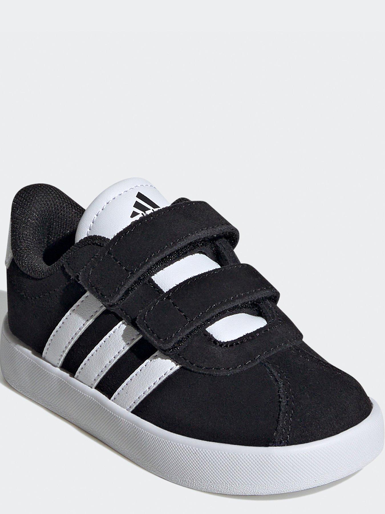 adidas-sportswear-infant-unisex-vl-court-30-trainers-blackwhitestillFront