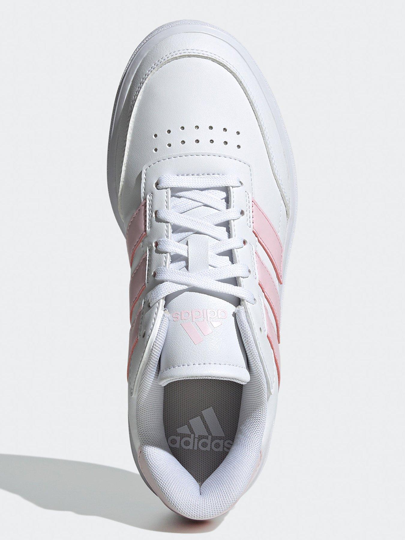 adidas-sportswear-womens-courtblock-trainers-whitepinkoutfit