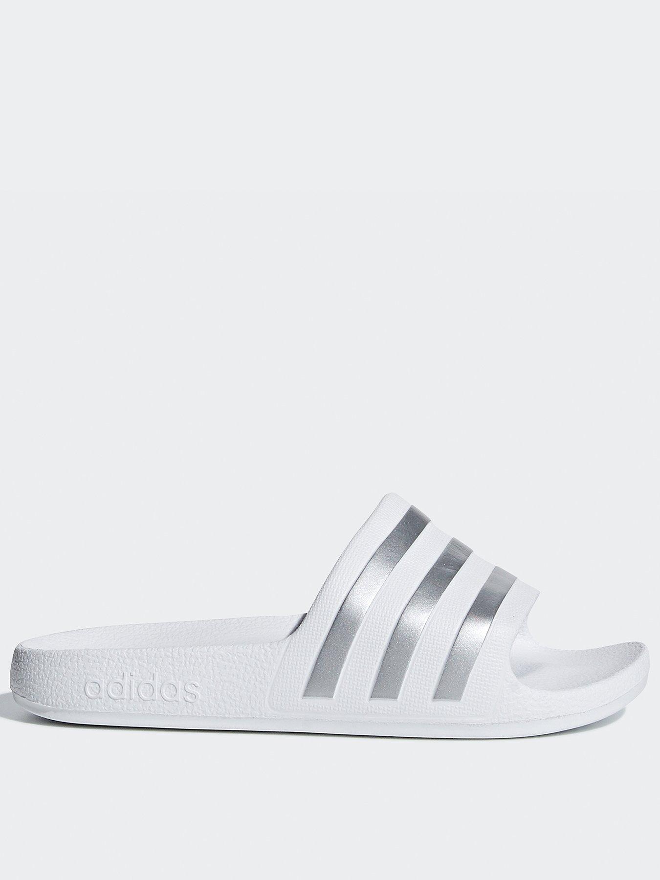 adidas-sportswear-kids-unisex-adilette-aqua-sliders-whitesilver