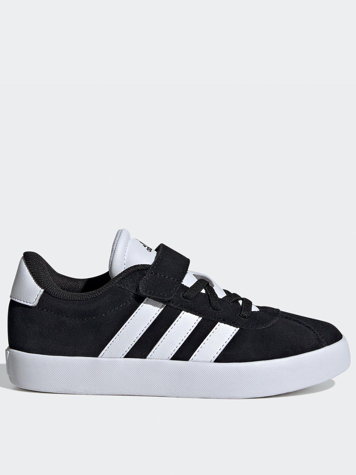 adidas-sportswear-kids-unisex-vl-court-30-velcro-trainers-blackwhitefront