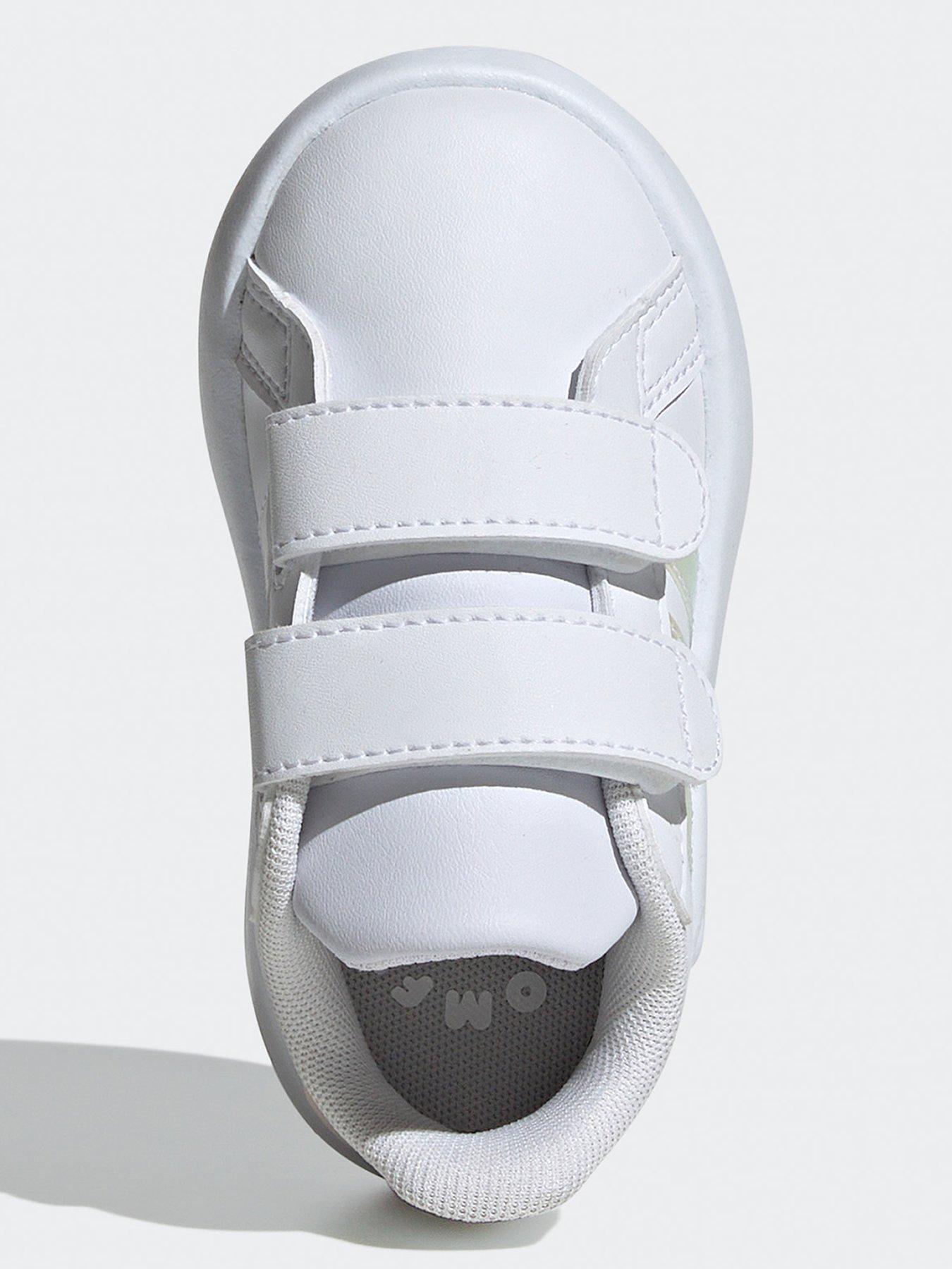 adidas-sportswear-infant-girls-grand-court-20-trainers-whiteiridescentoutfit