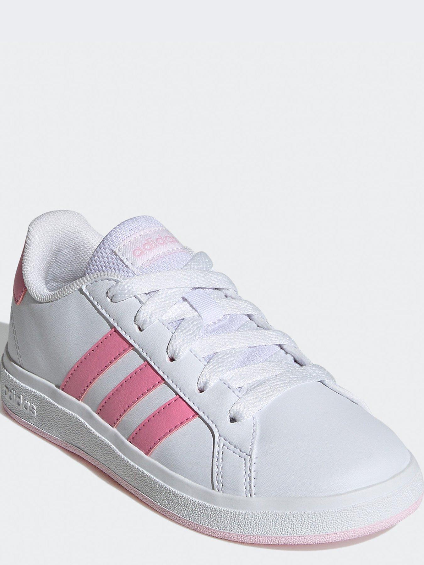 adidas-sportswear-kids-girls-grand-court-20-trainers-whitepinkstillFront