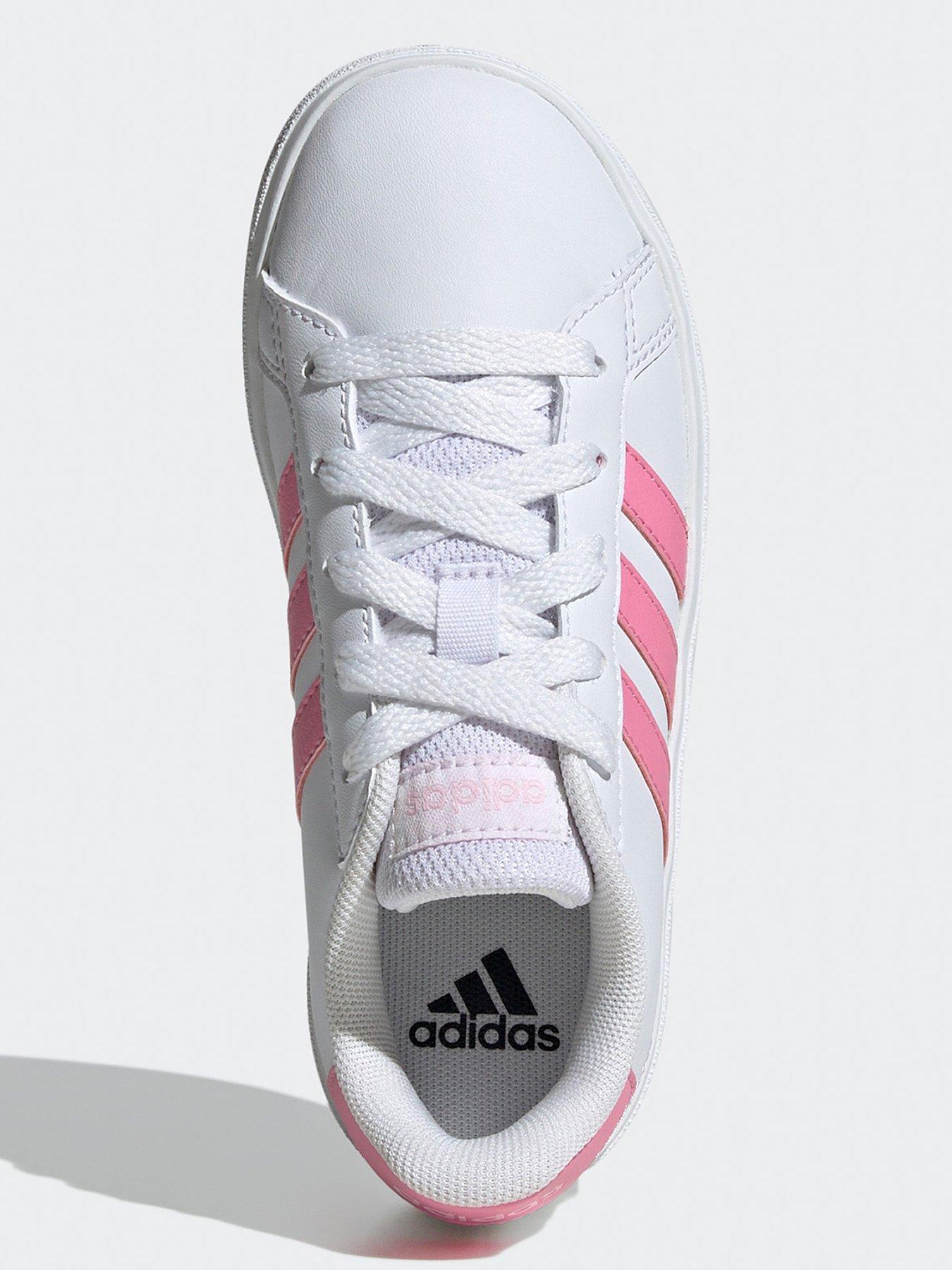 adidas-sportswear-kids-girls-grand-court-20-trainers-whitepinkoutfit