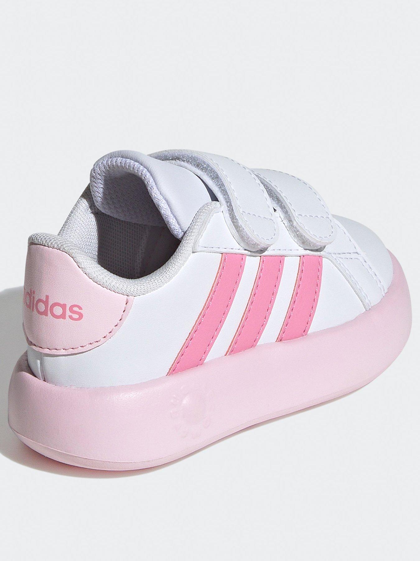 adidas-sportswear-infant-girls-grand-court-20-trainers-whitepinkback