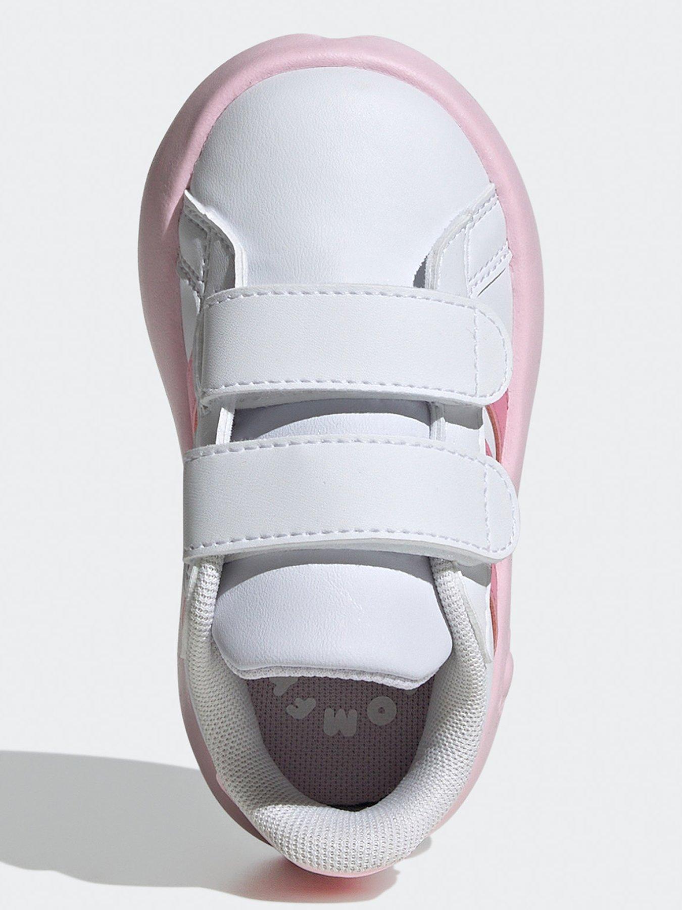 adidas-sportswear-infant-girls-grand-court-20-trainers-whitepinkoutfit