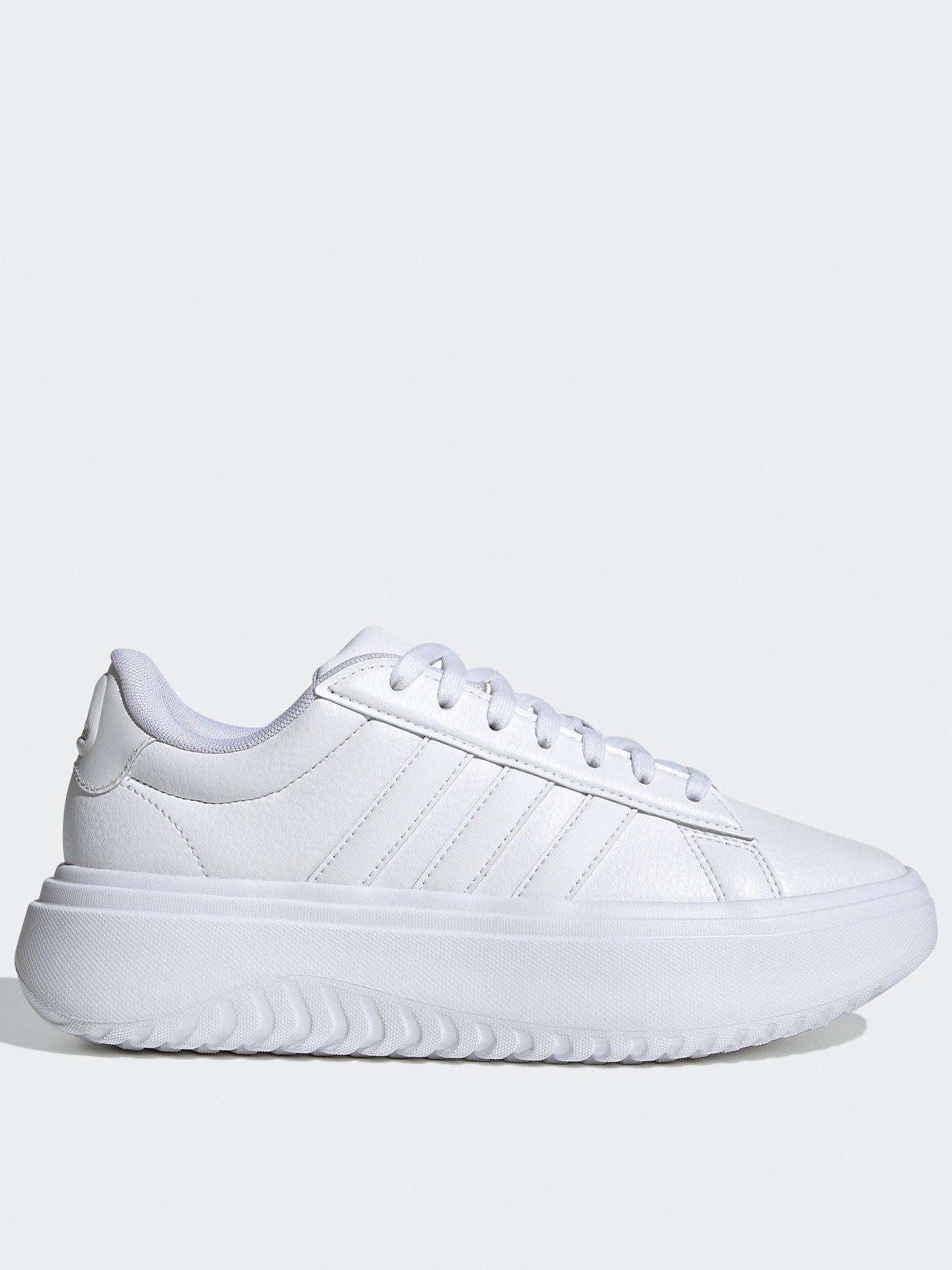 adidas-sportswear-womens-grand-court-platform-trainers-whitefront