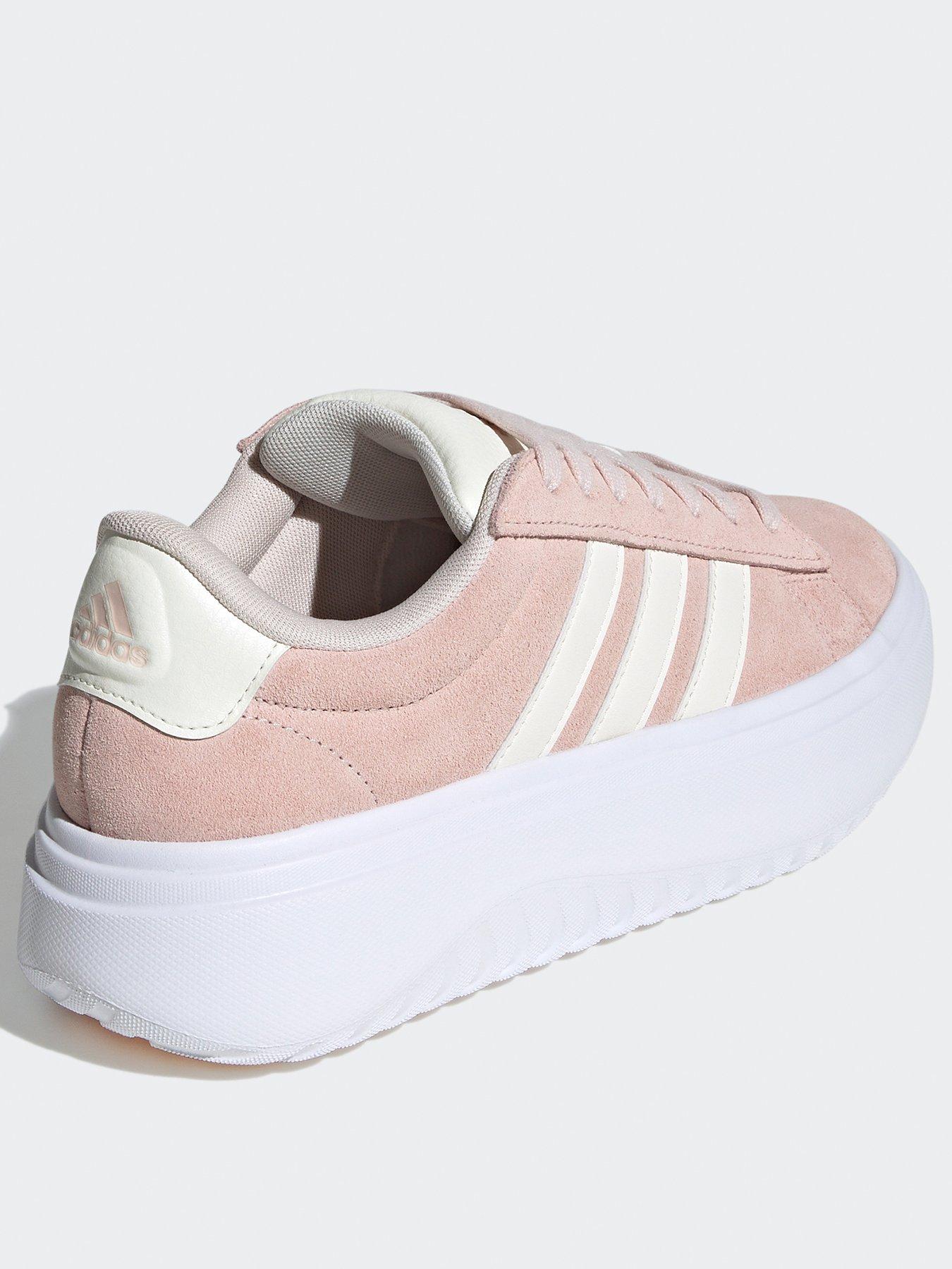 adidas-sportswear-womens-grand-court-platform-suede-trainers-light-pinkback