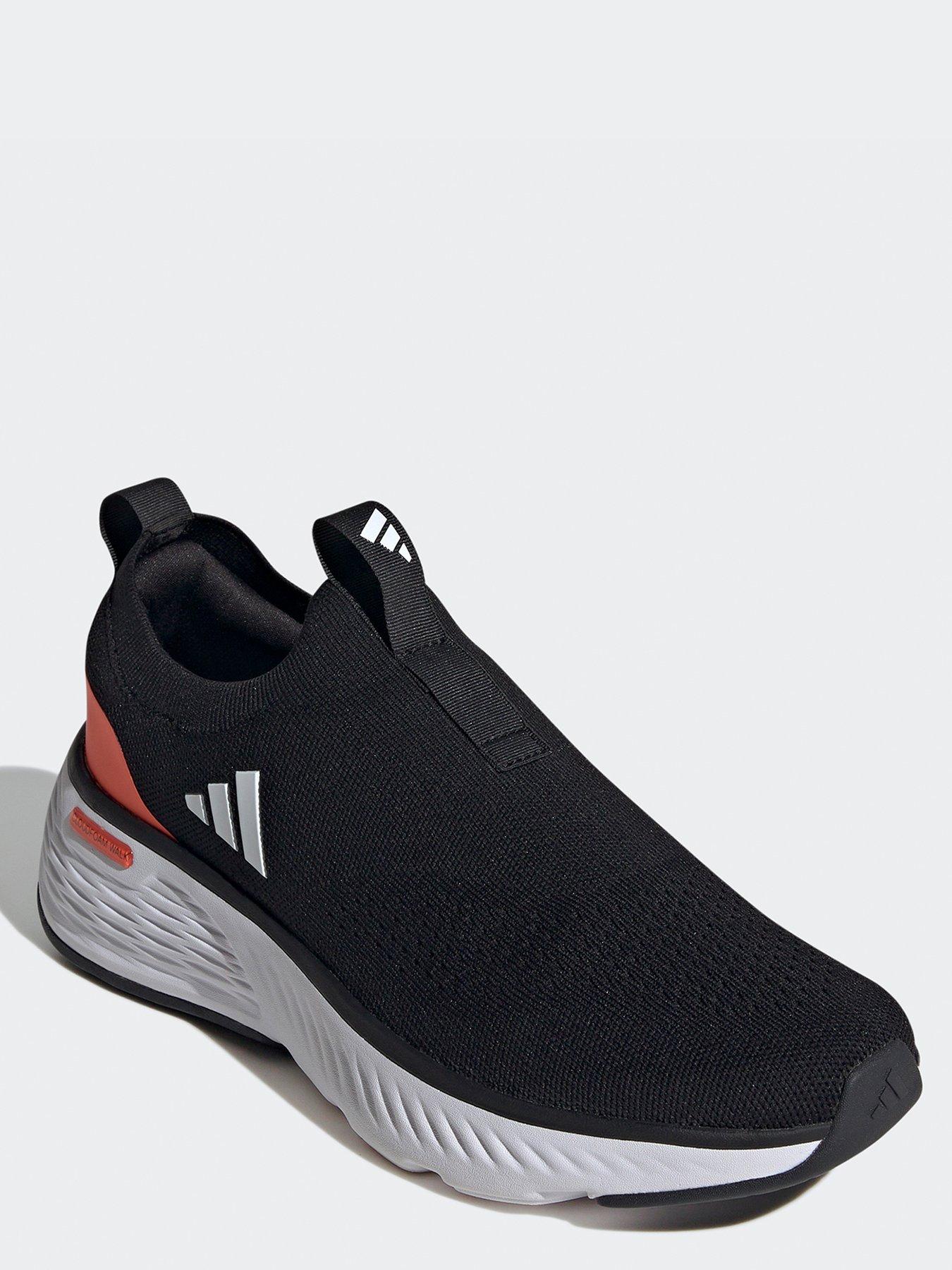 adidas-sportswear-mens-cloudfoam-go-sock-trainers-blackredstillFront