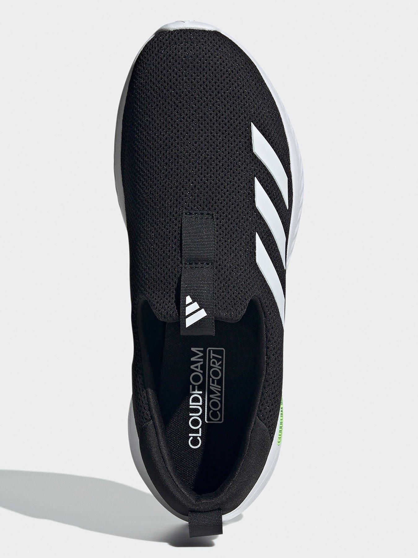 adidas-sportswear-mens-cloudfoam-move-lounger-trainer-blackwhiteoutfit