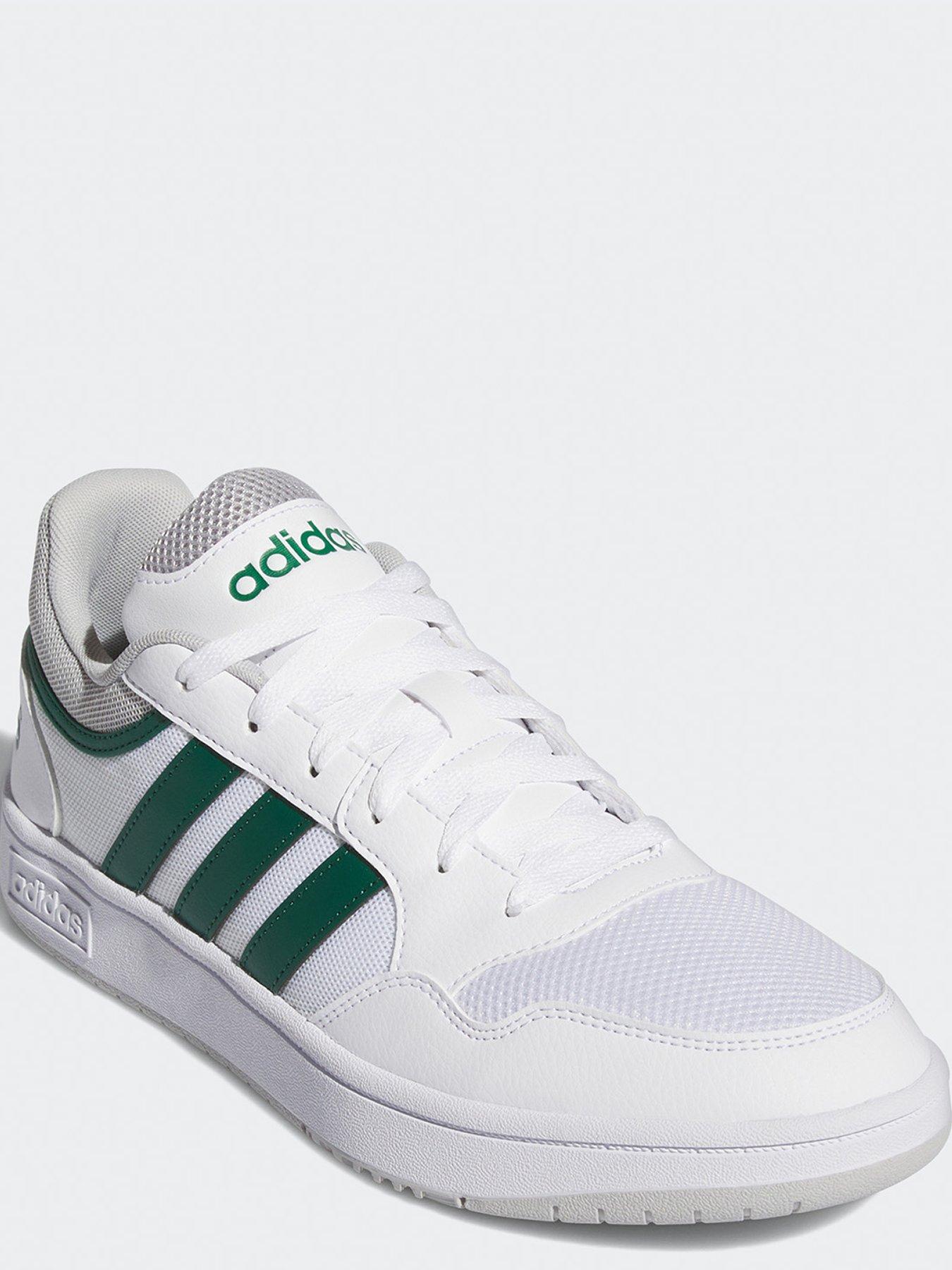 adidas-sportswear-mens-hoops-30-summer-trainers-whitegreenstillFront