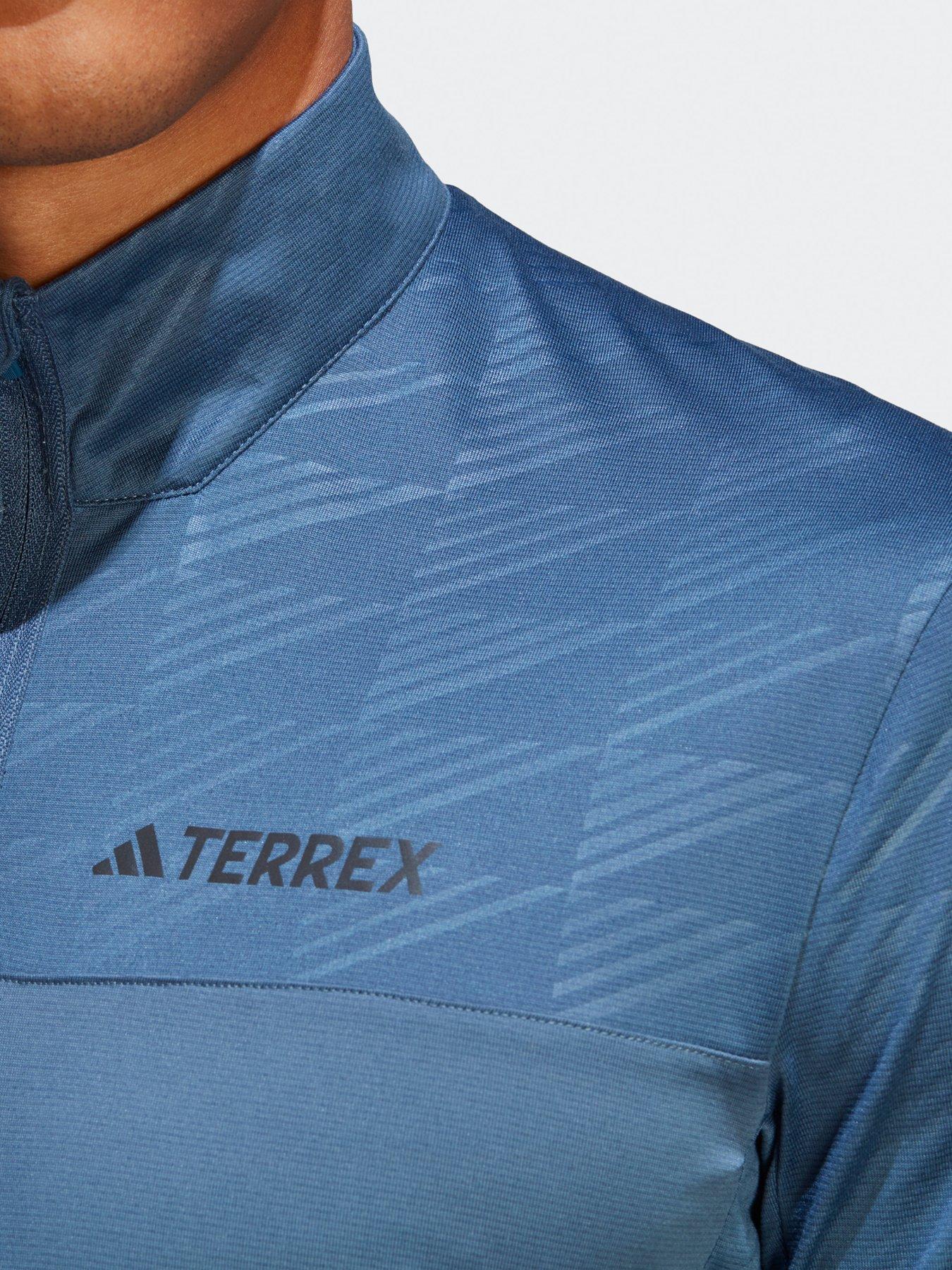 adidas-terrex-mens-half-zip-long-sleeved-fleece-linednbsptop-bluedetail