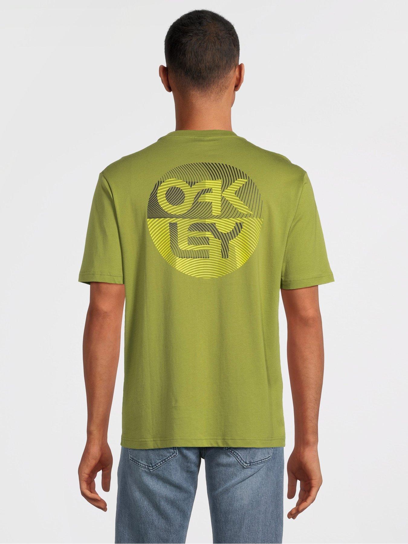 oakley-mens-fingerprint-b1b-tee-greenstillFront