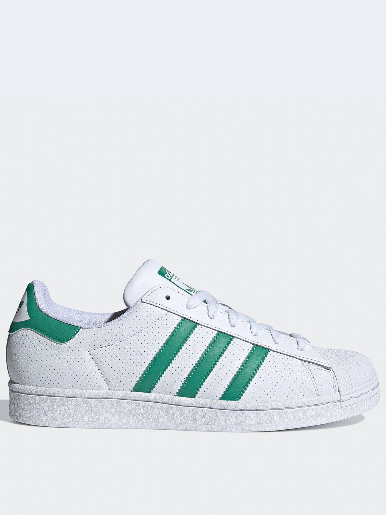 adidas Originals Mens Superstar Trainers White Green Very Ireland