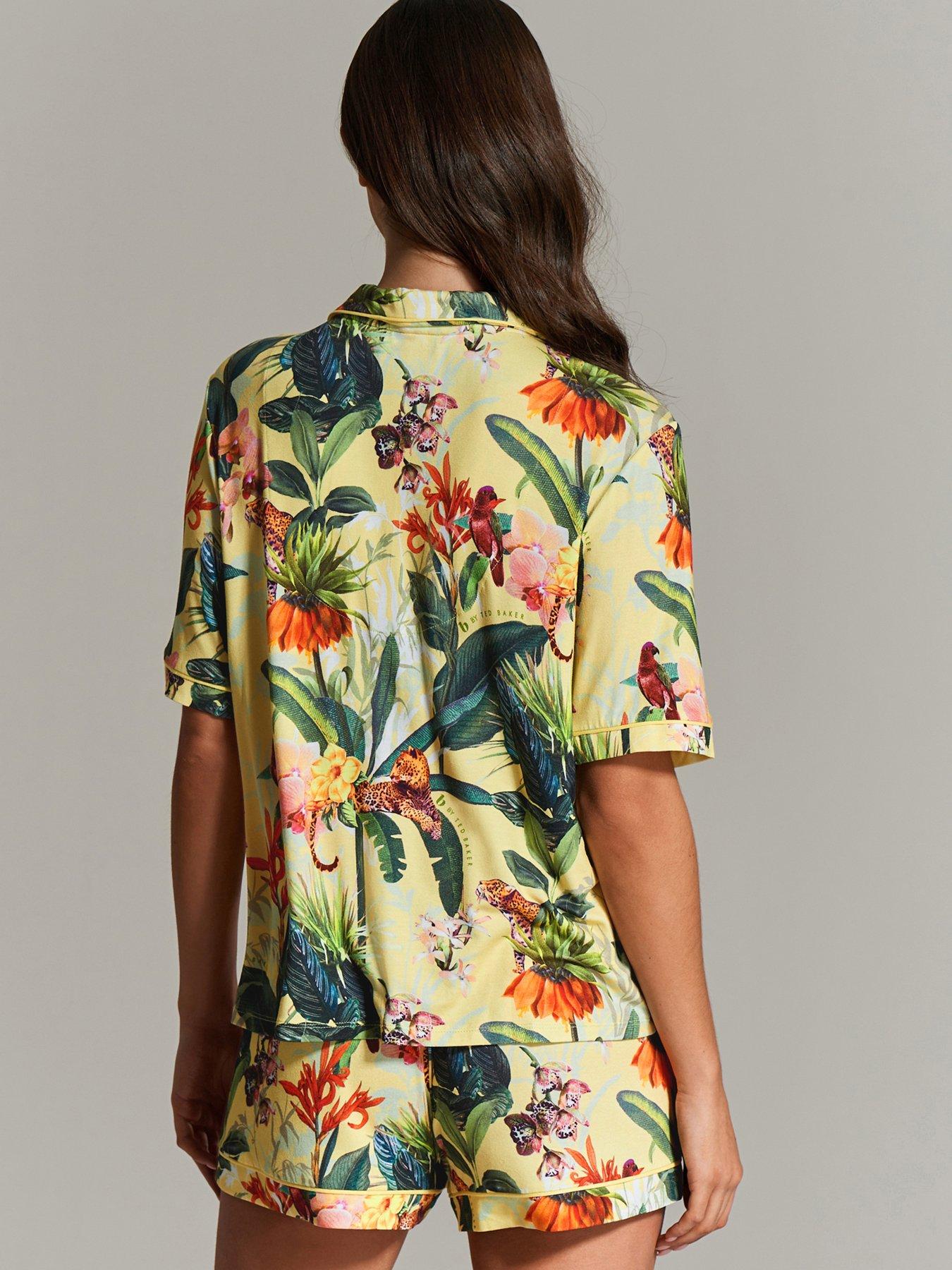 b-by-ted-baker-b-by-baker-floral-printed-jersey-button-through-pjs-yellowstillFront