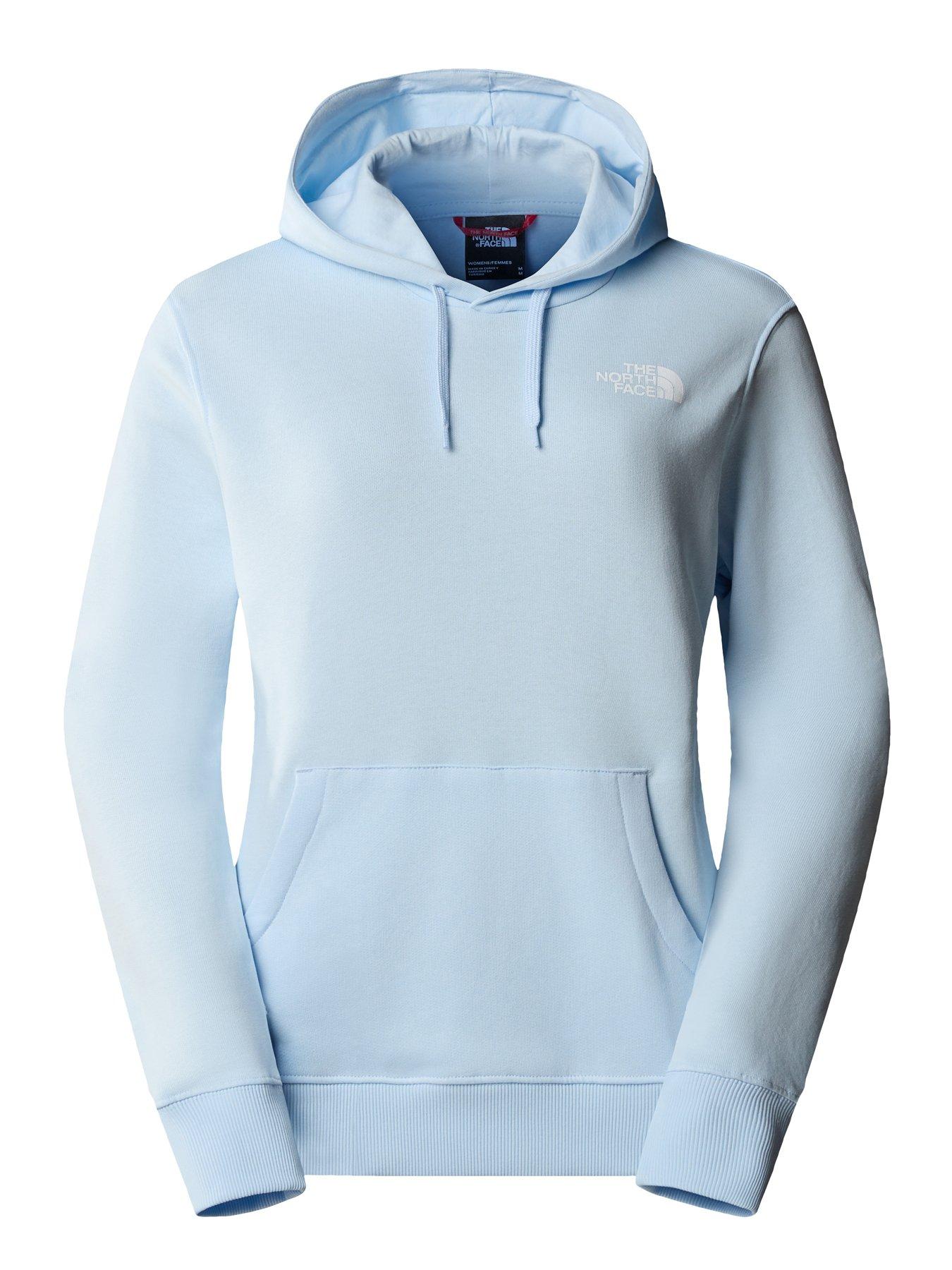 the-north-face-womens-simple-dome-hoodie-blueoutfit