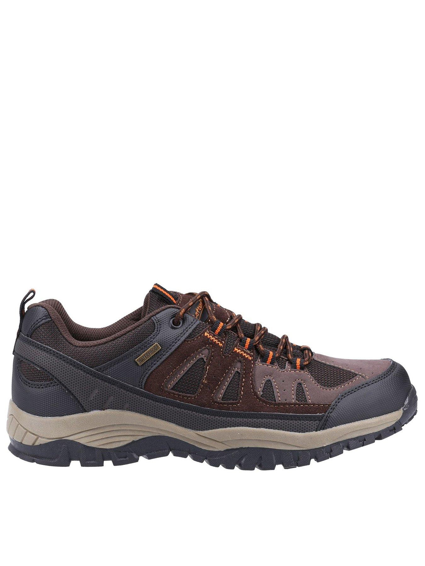 Cotswold Maisemore Low Mens Suede Mesh Hiking Shoe - Brown