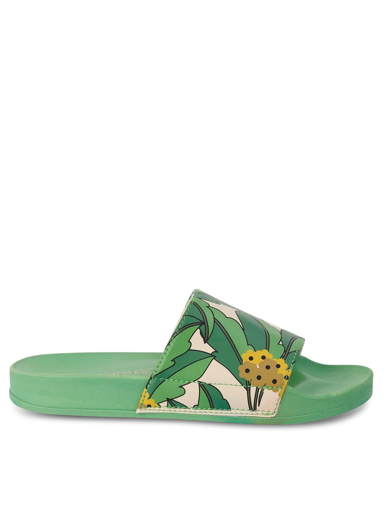 regatta-orla-kiely-slides-green