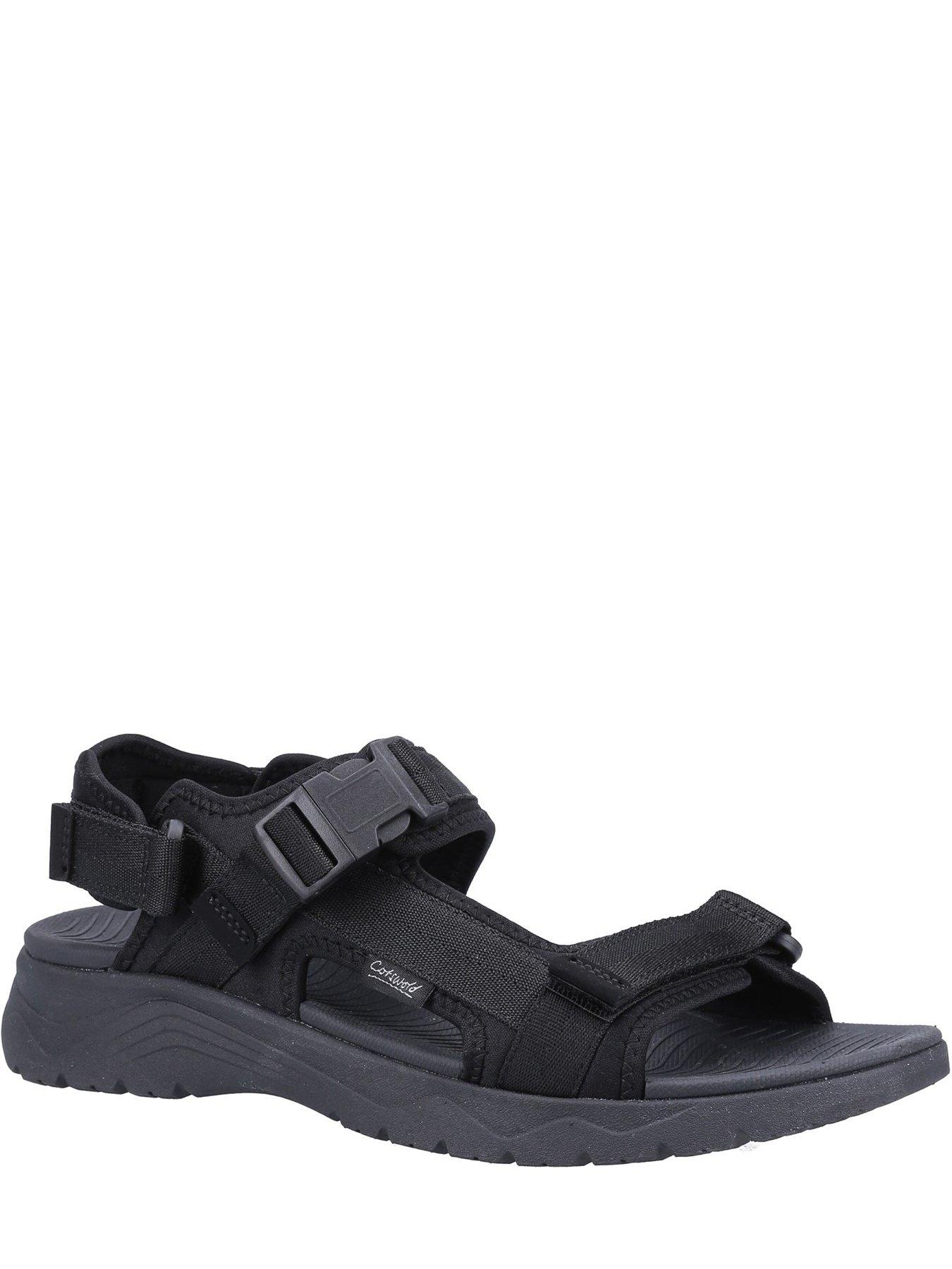 cotswold-buckland-mens-sandal-blackstillFront