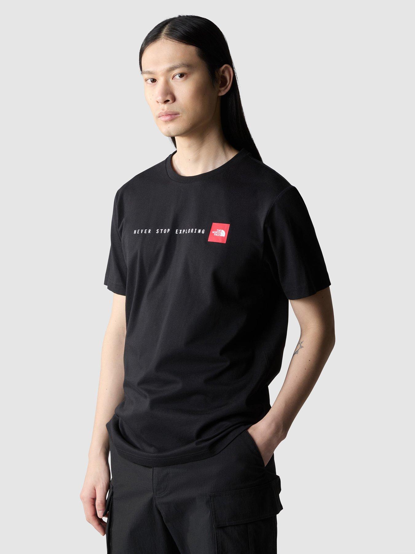 Image of THE NORTH FACE Mens Short Sleeve Never Stop Exploring Tee - Black
