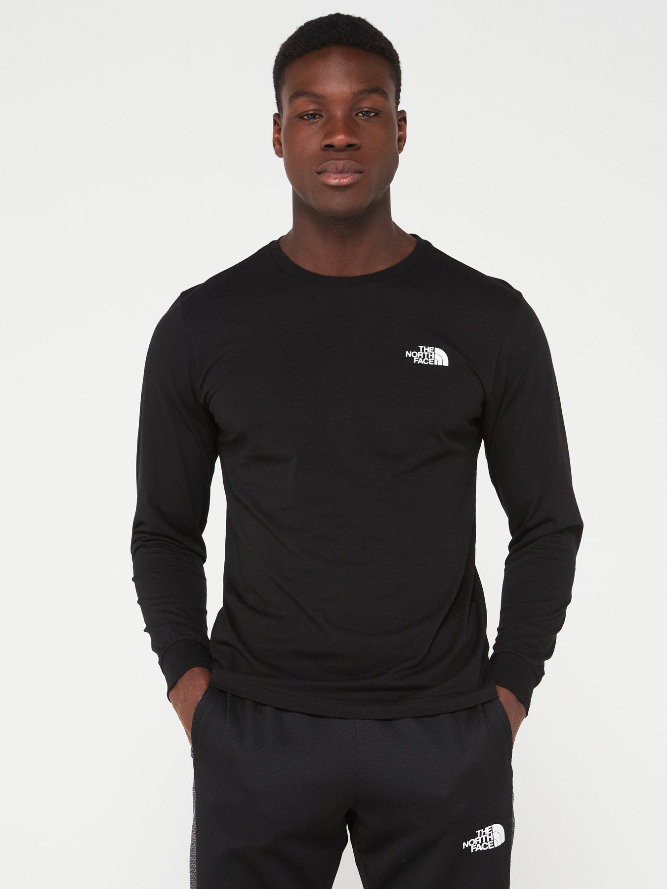 North face long cheap sleeve t shirt mens