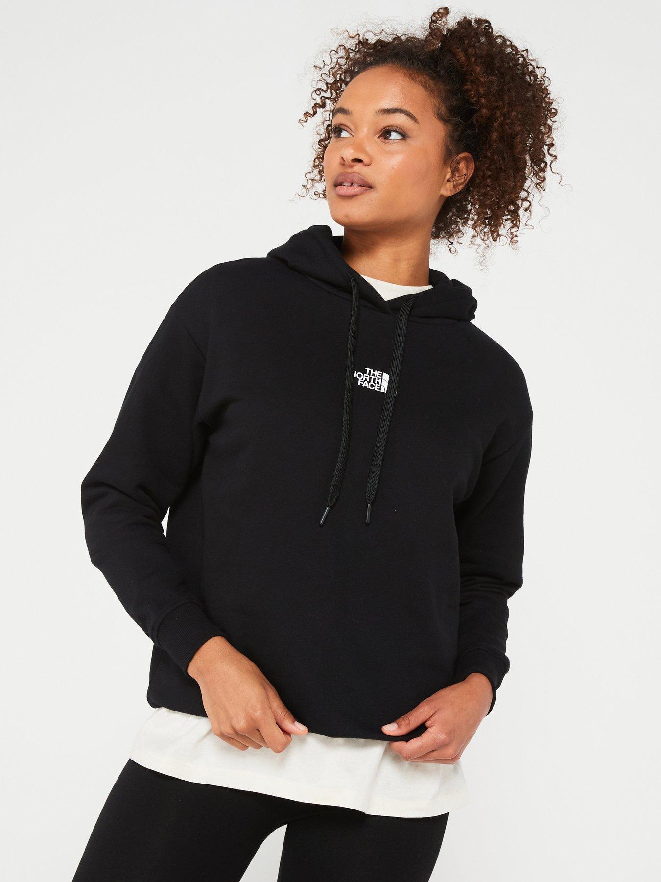 Womens black north face hoodie sales