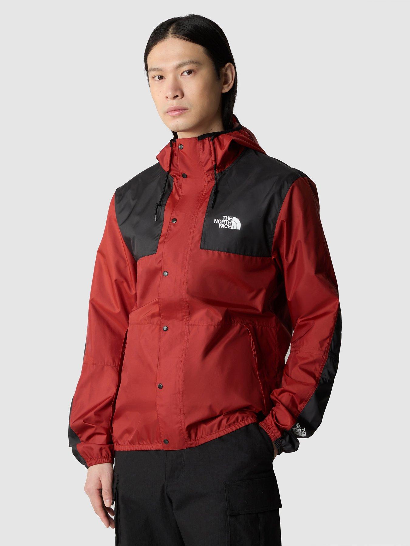 Red mens north face jacket sale