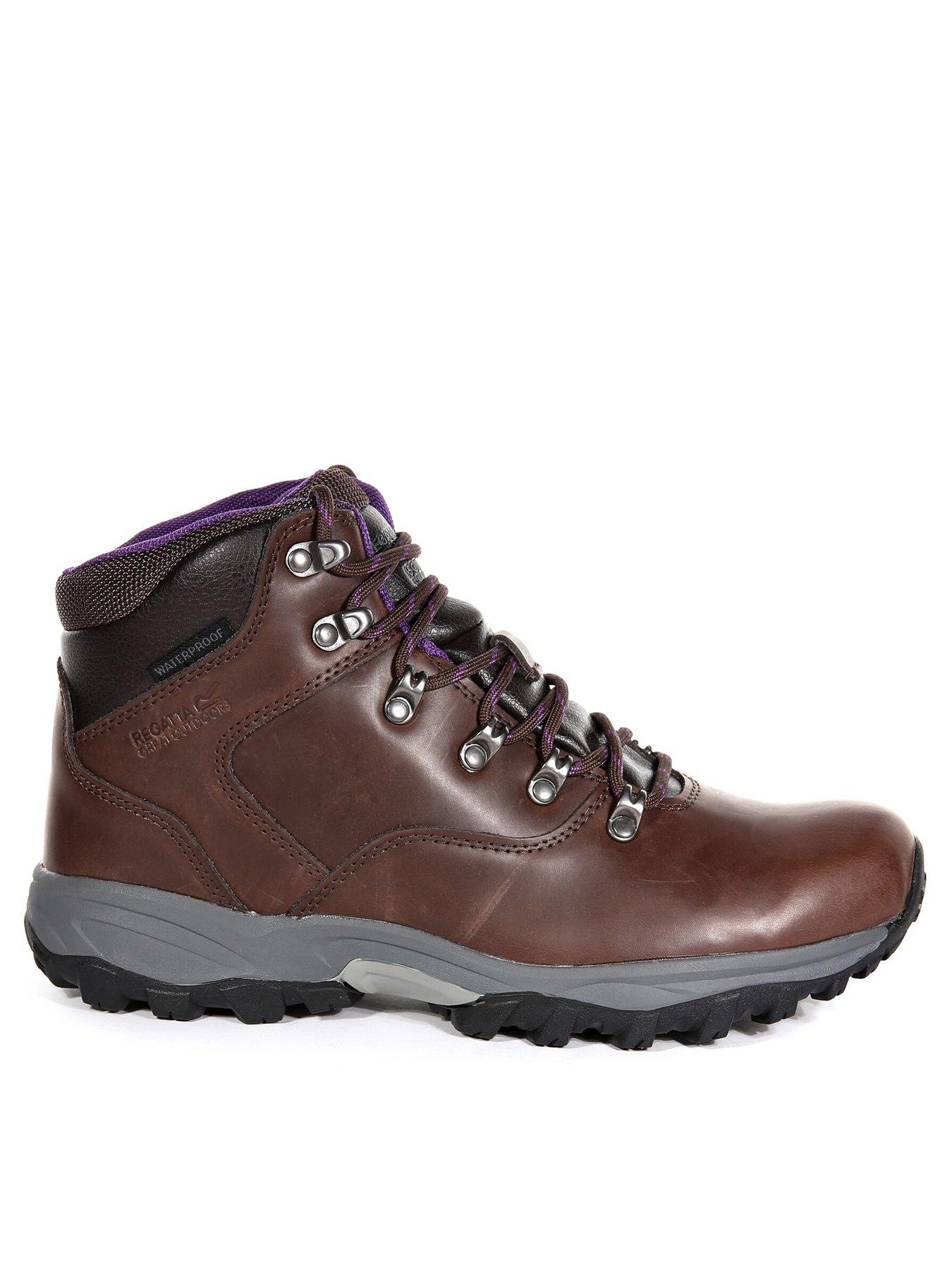 Regatta Womens Lady Bainsford Waterproof Leather Walking Boot -brown