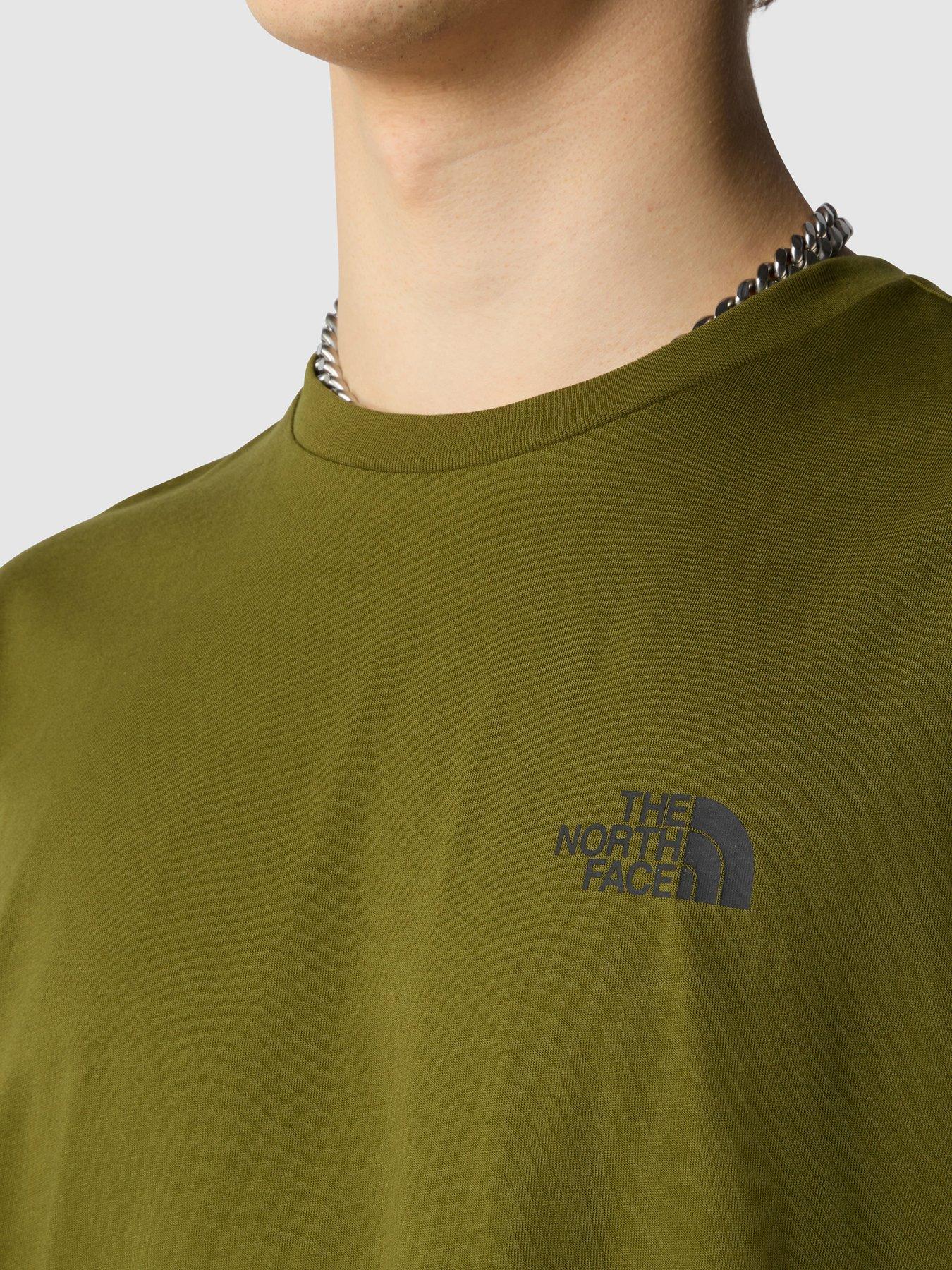 the-north-face-mens-short-sleeve-simple-dome-tee-khakioutfit