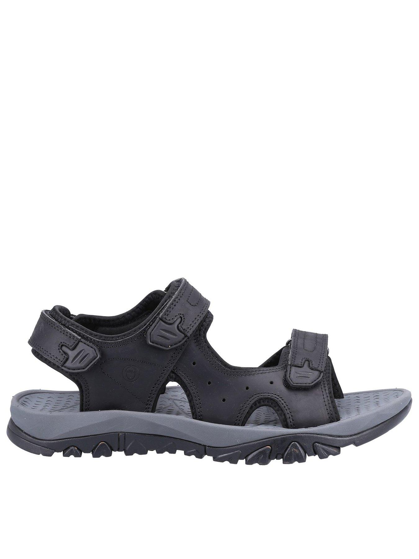 Image 1 of 4 of Cotswold Landsdown Mens Mens Leather Sandal - Black