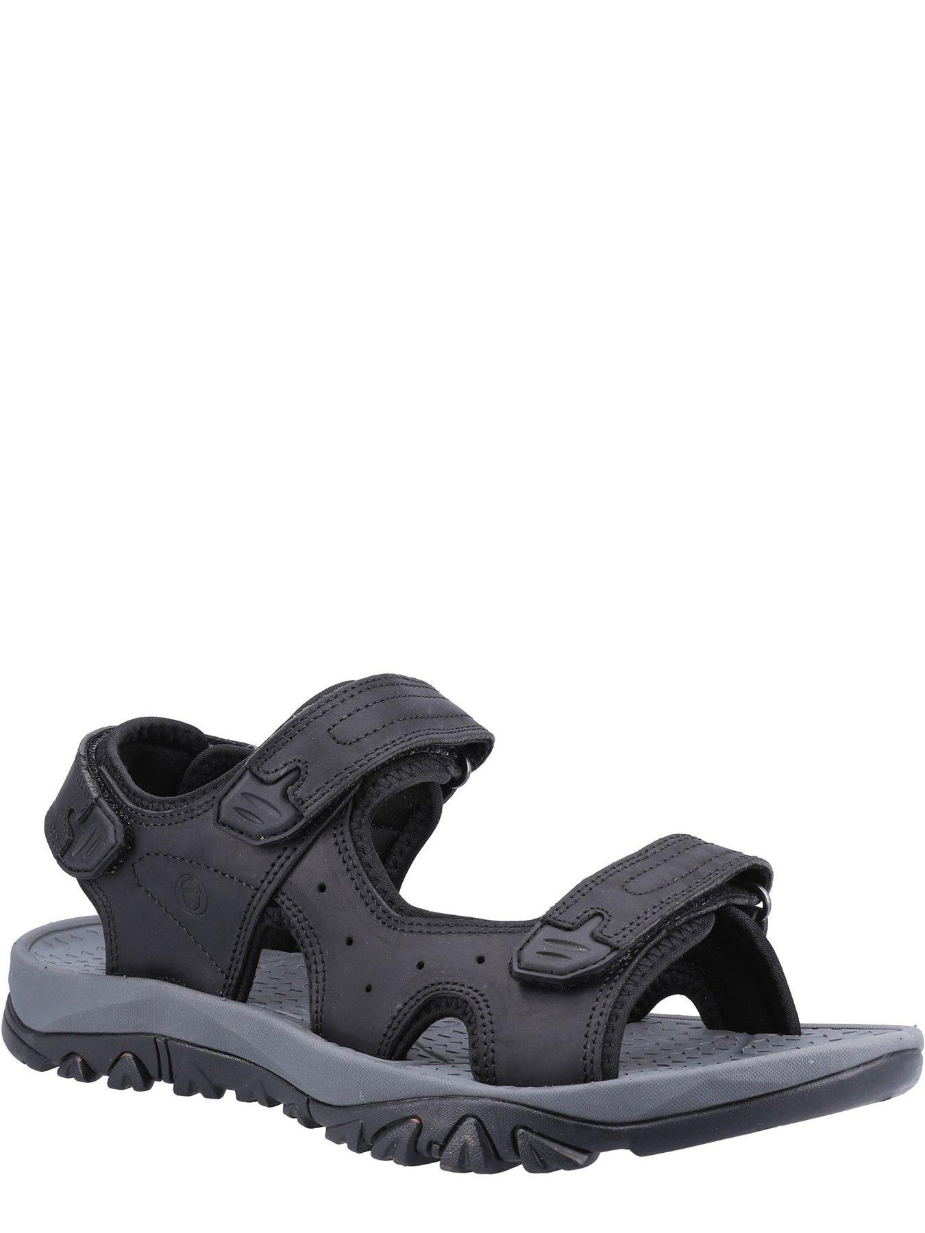 Image 2 of 4 of Cotswold Landsdown Mens Mens Leather Sandal - Black