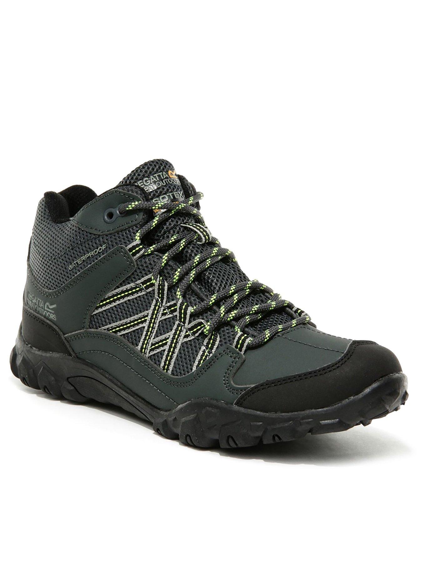 undefined Edgepoint Mid Junior Hiking Boots - Black/Green
