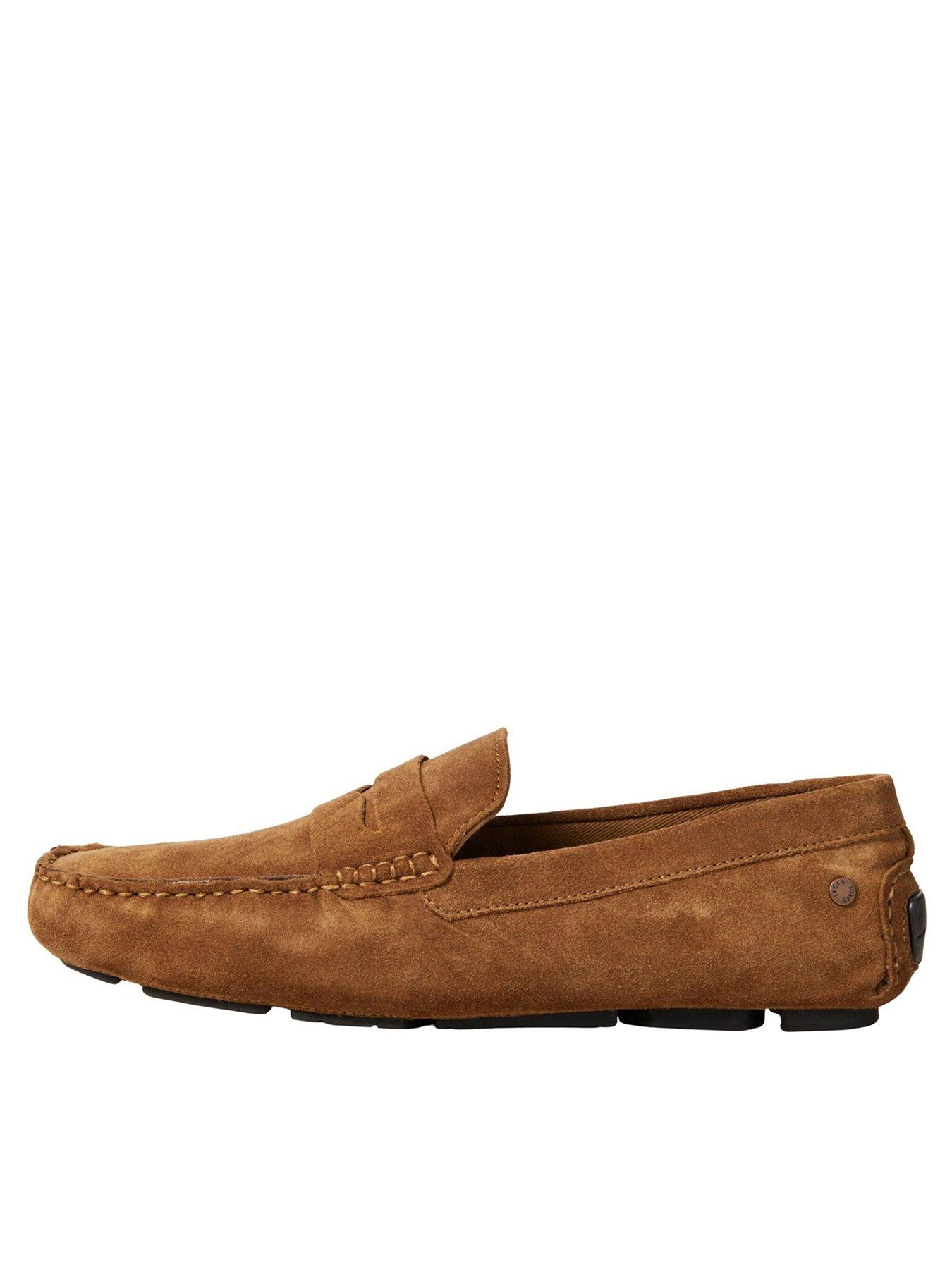 Image 1 of 5 of Jack & Jones Jack &amp; Jones Suede Driving Loafers - Brown