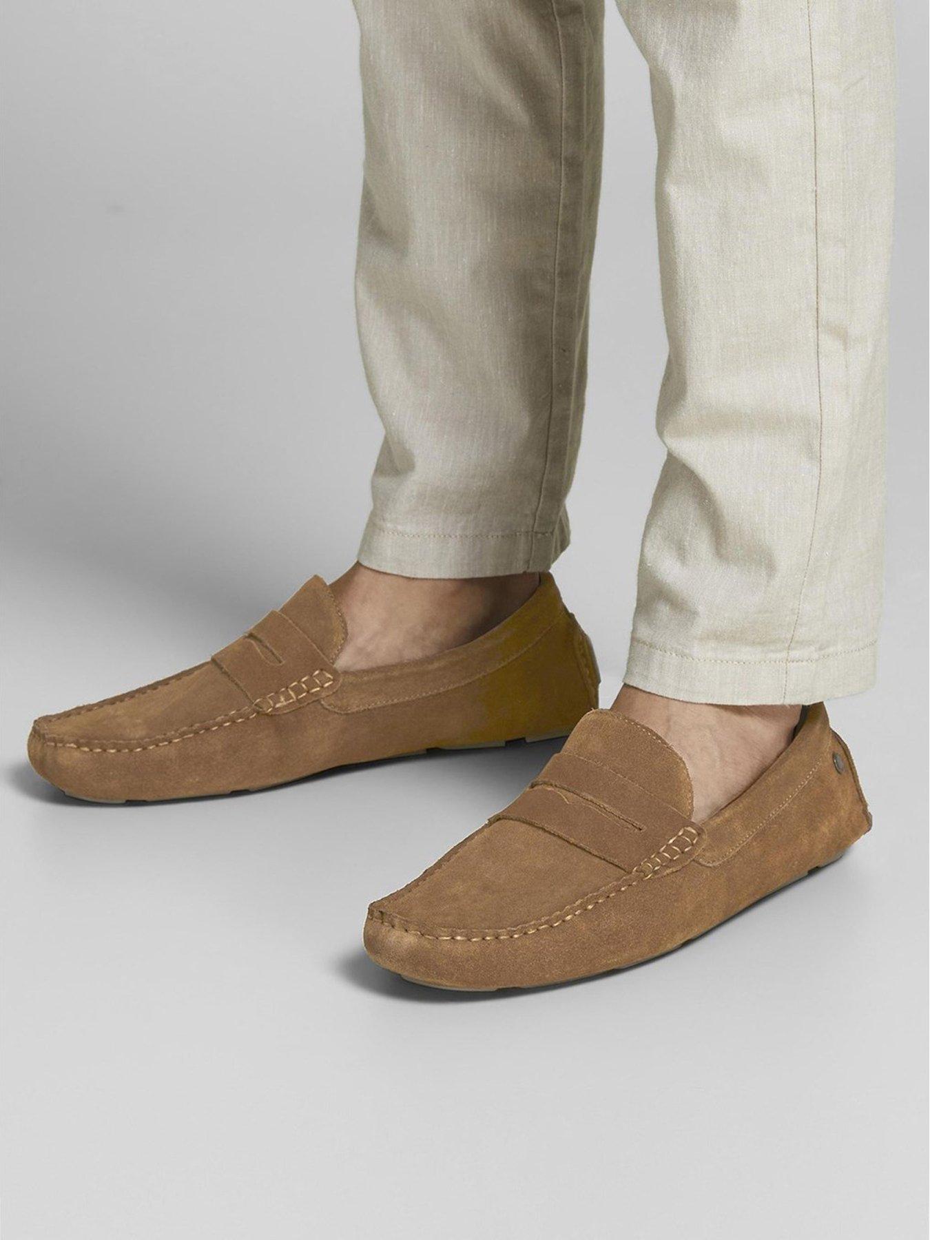 Image 5 of 5 of Jack & Jones Jack &amp; Jones Suede Driving Loafers - Brown
