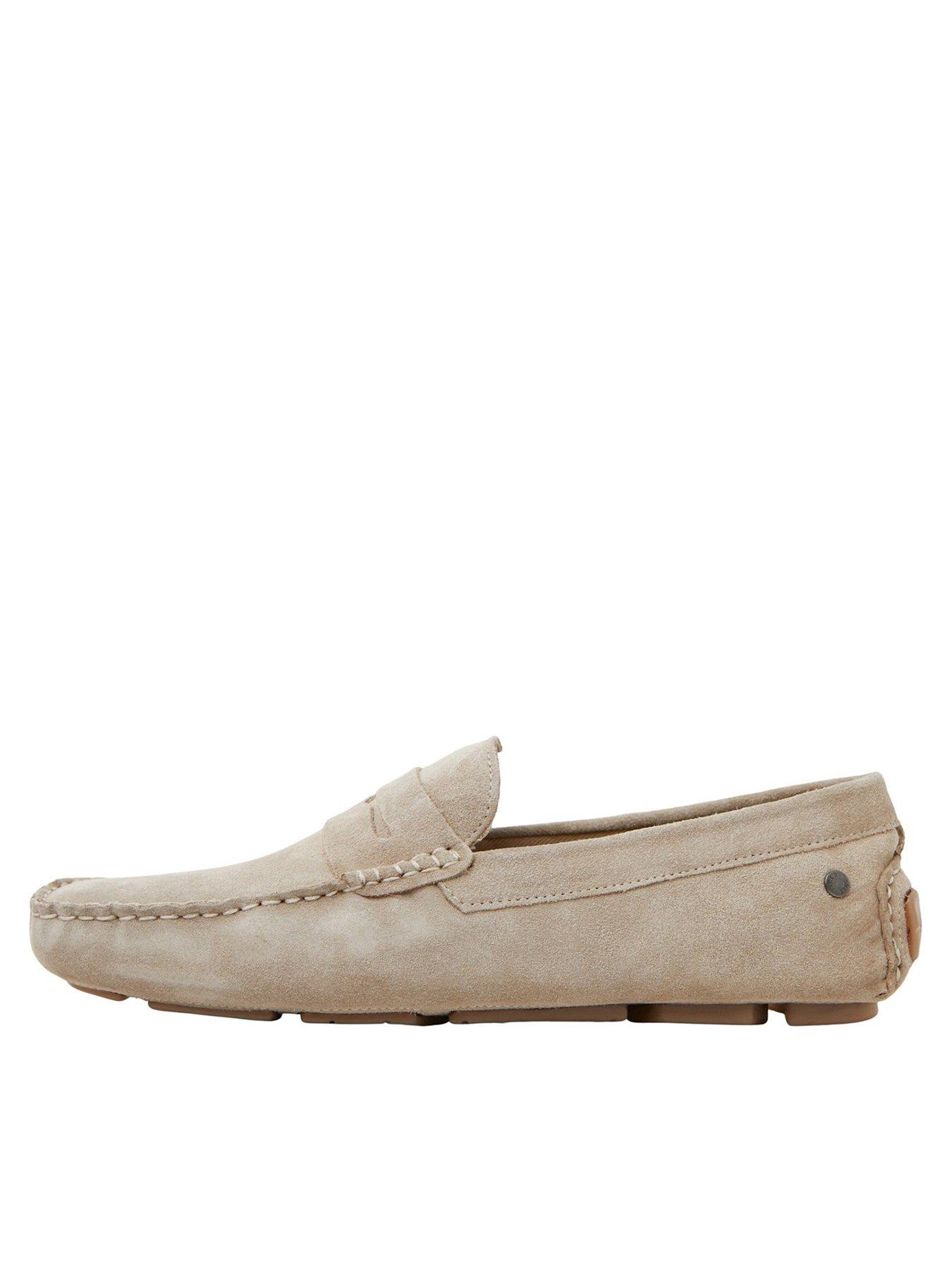 Image 1 of 4 of Jack & Jones Jack &amp; Jones Suede Driving Loafers - Light Beige